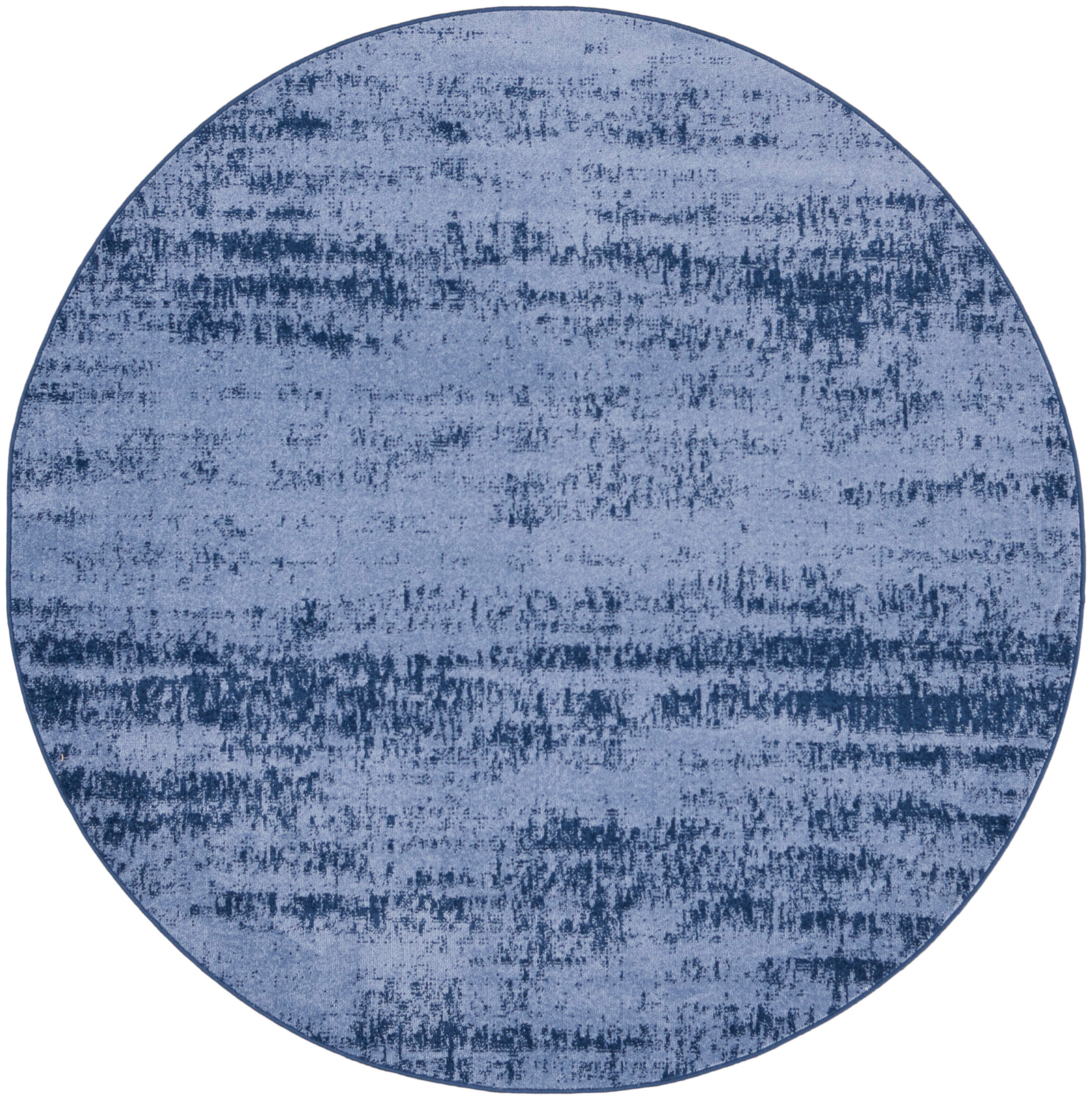 Nourison Home Outdoor Essentials 4' x Round Area Rug, Denim, large
