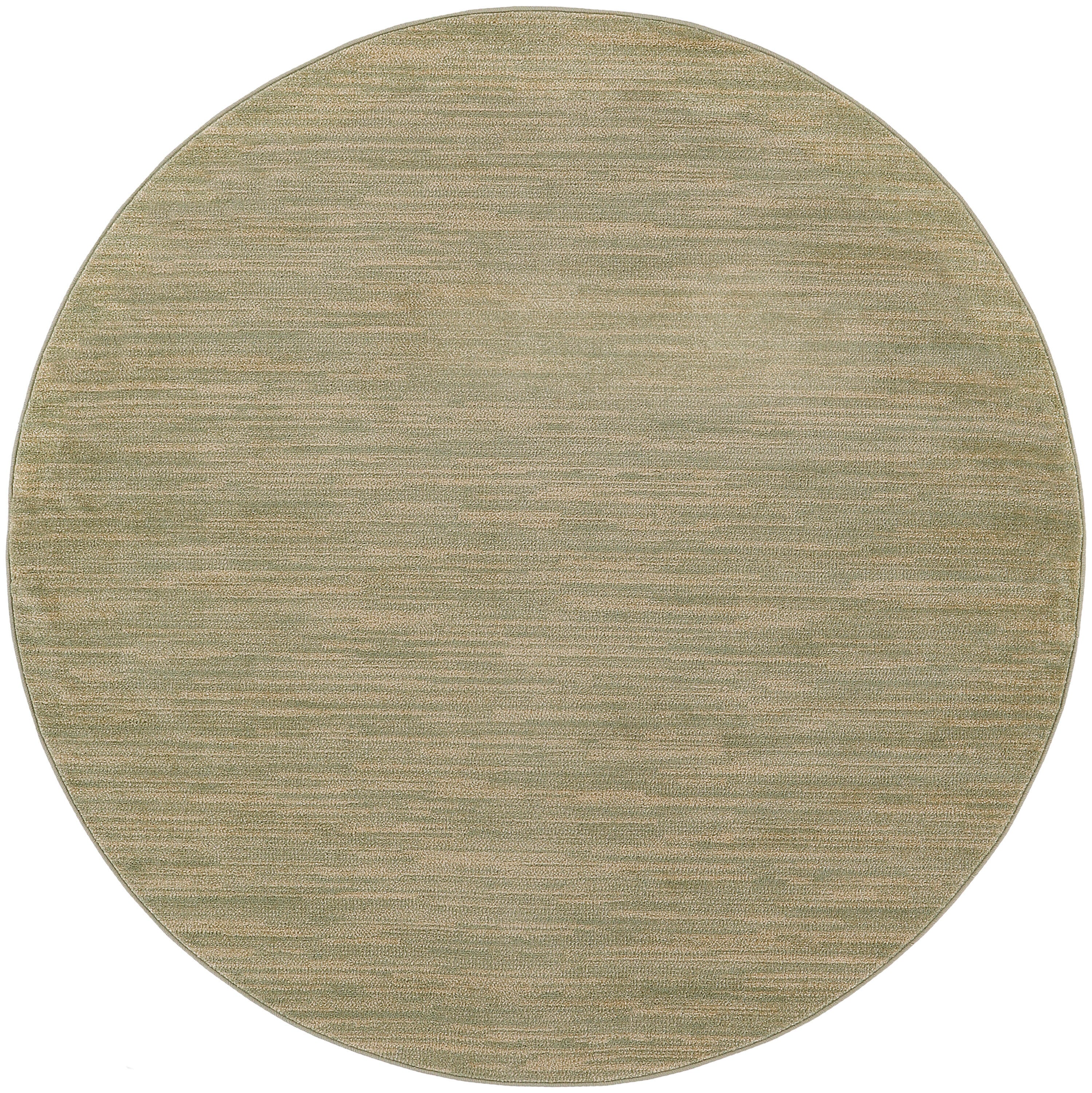 Nourison Home Outdoor Essentials 4' x Round Area Rug, Green/Gold, large