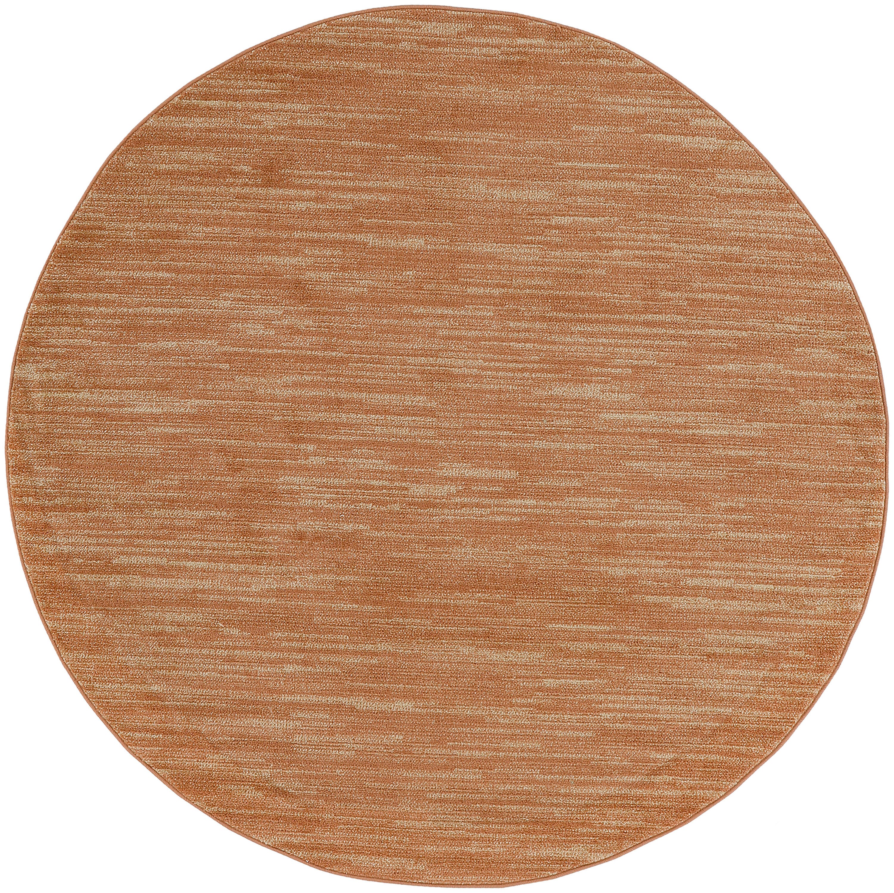 Nourison Home Outdoor Essentials 4' x Round Area Rug, Rust, large