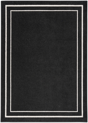 Nourison Home Outdoor Essentials 5' x 7' Area Rug, Black/Ivory, large