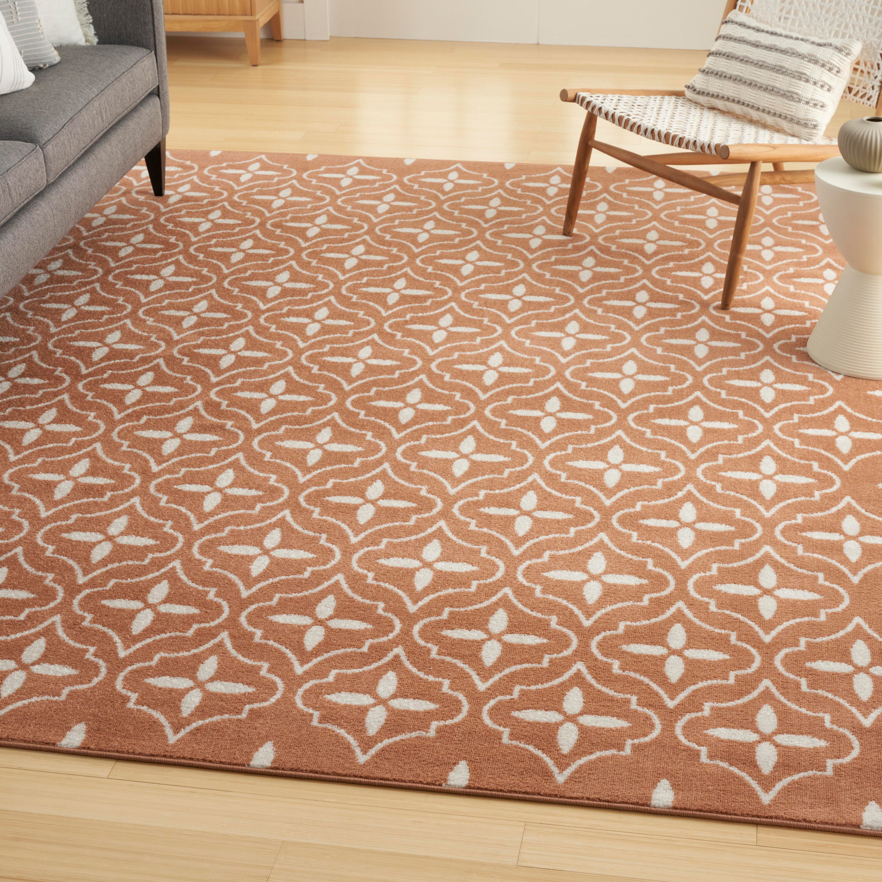 Nourison Home Outdoor Essentials 5' x 7' Area Rug, Copper, rollover