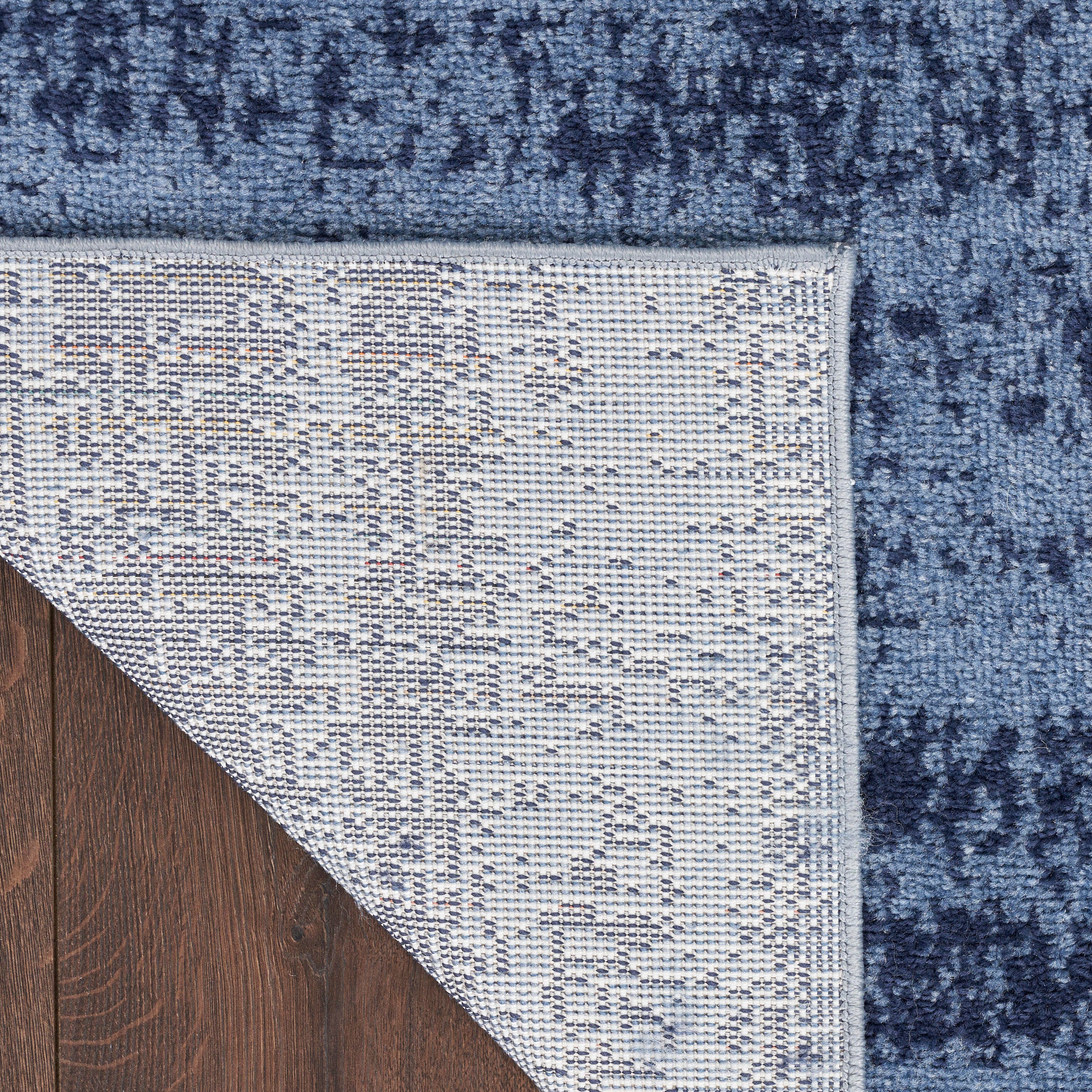 Nourison Home Outdoor Essentials 5' x 7' Area Rug, Denim, large