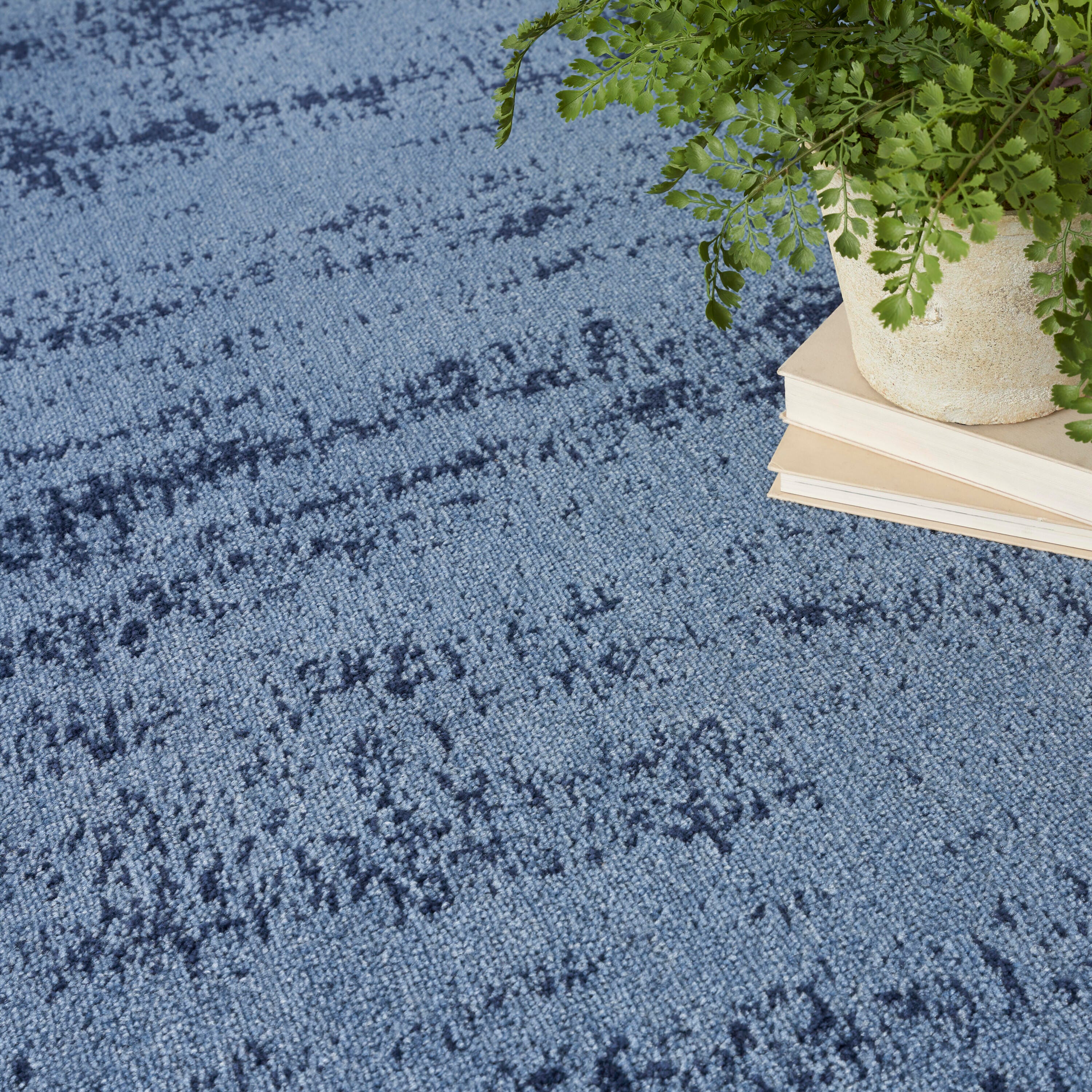 Nourison Home Outdoor Essentials 5' x 7' Area Rug, Denim, large