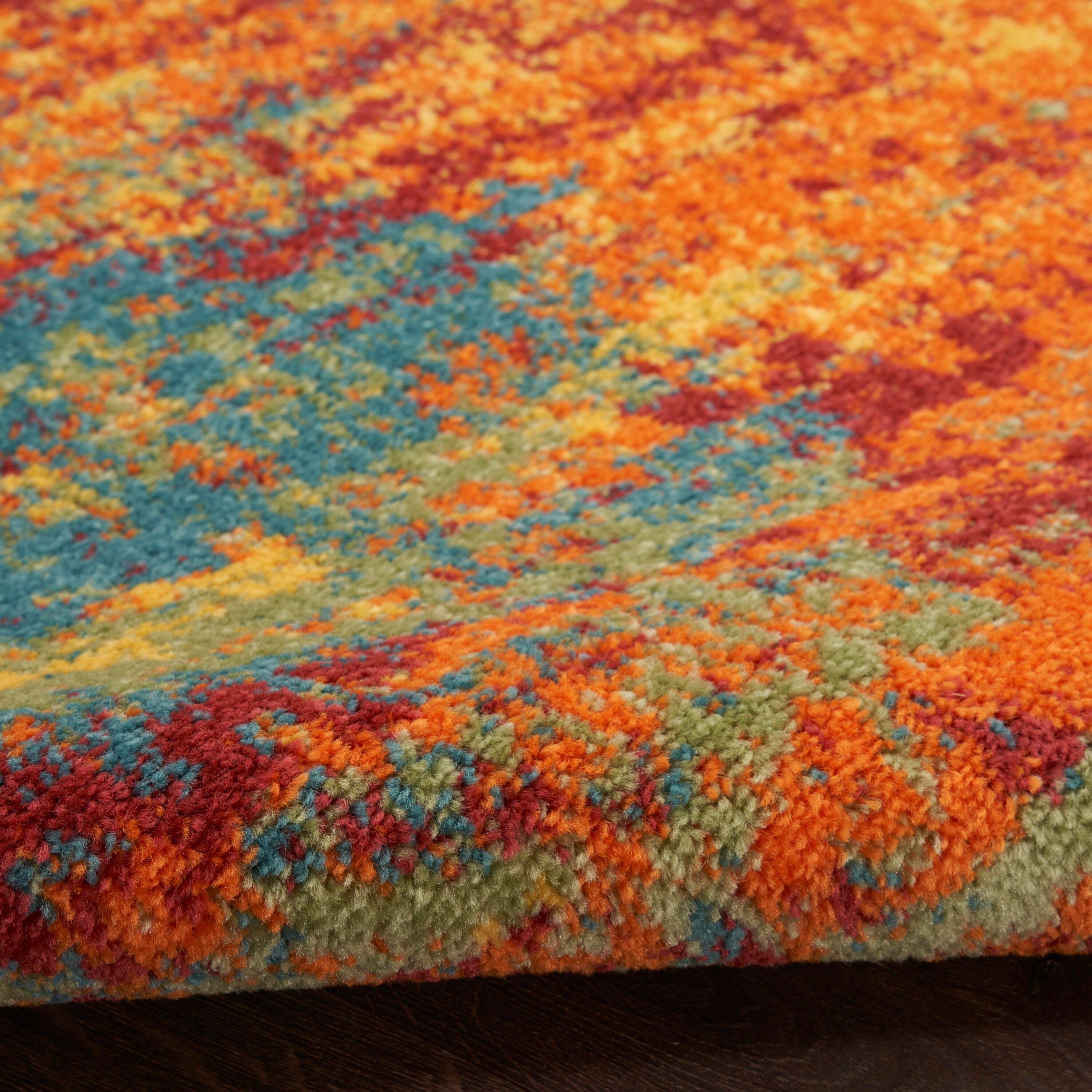 Nourison Home Outdoor Essentials 5' x 7' Area Rug, Flame, large