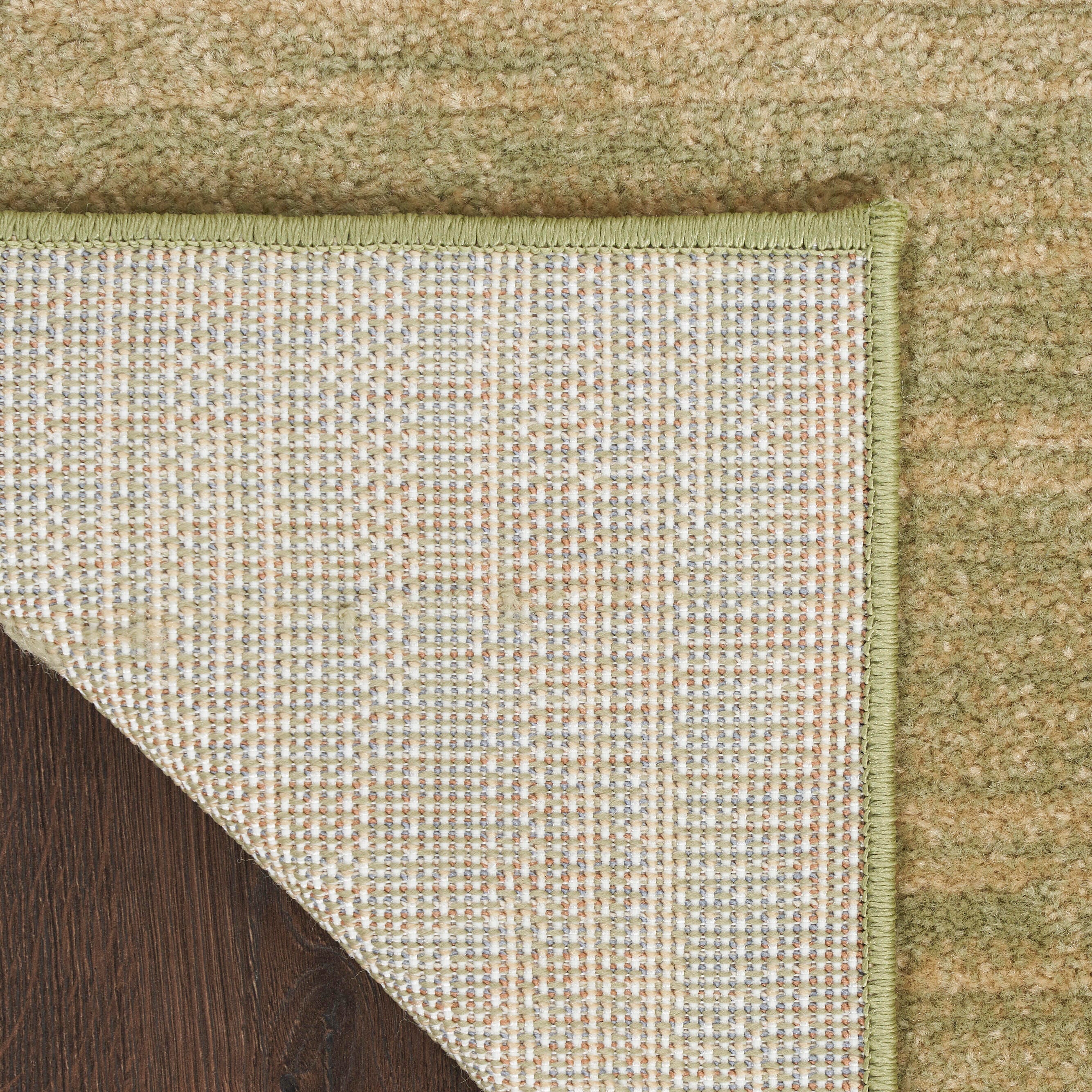 Nourison Home Outdoor Essentials 5' x 7' Area Rug, Green/Gold, large
