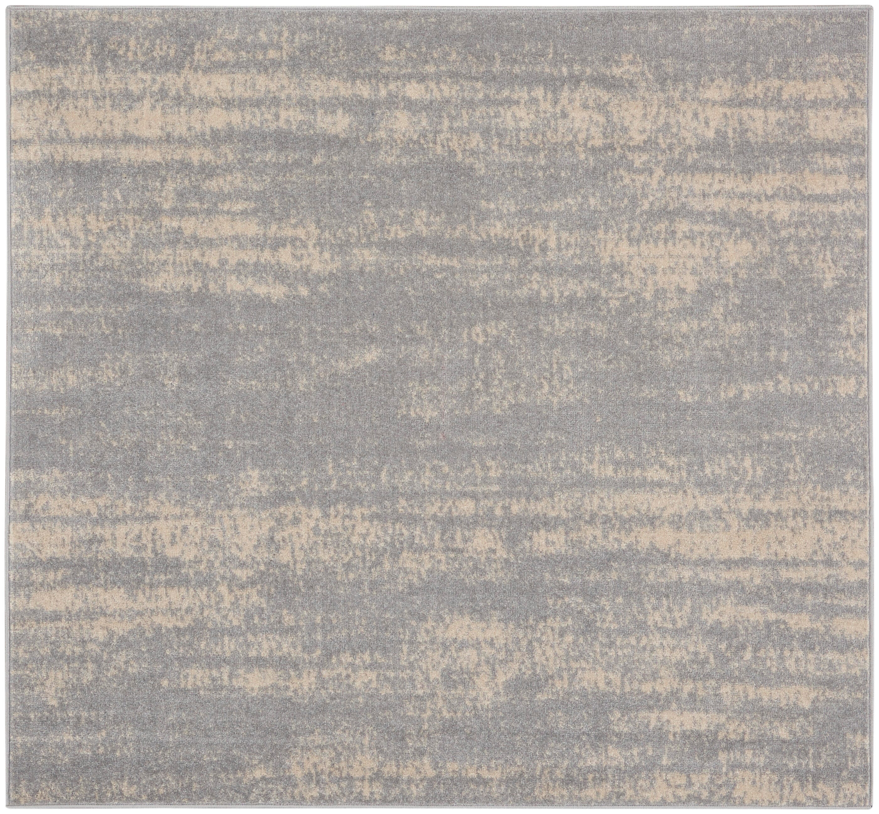 Nourison Home Outdoor Essentials 5' x Square Area Rug, Gray/Beige, large