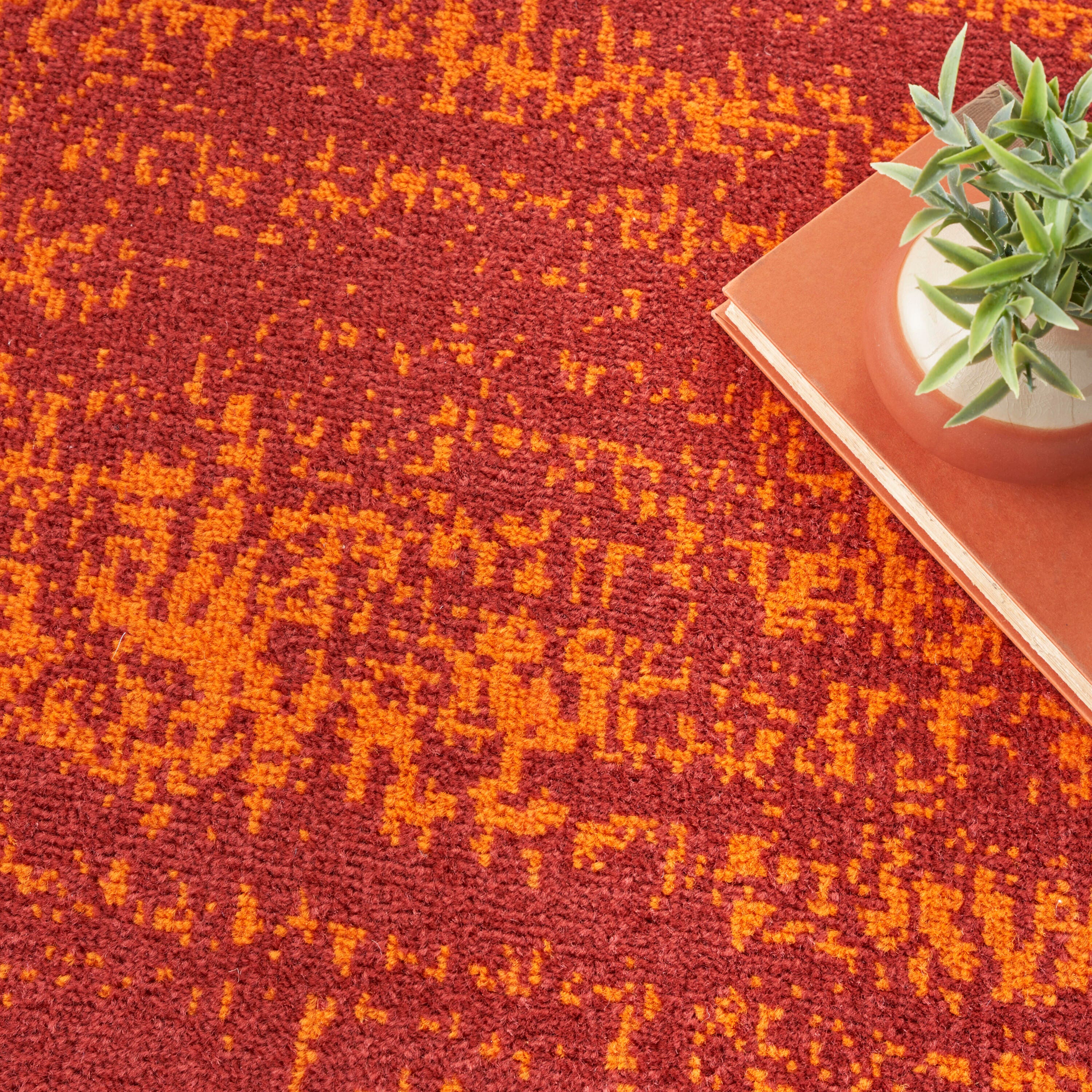 Nourison Home Outdoor Essentials 5' x Square Area Rug, Red, large