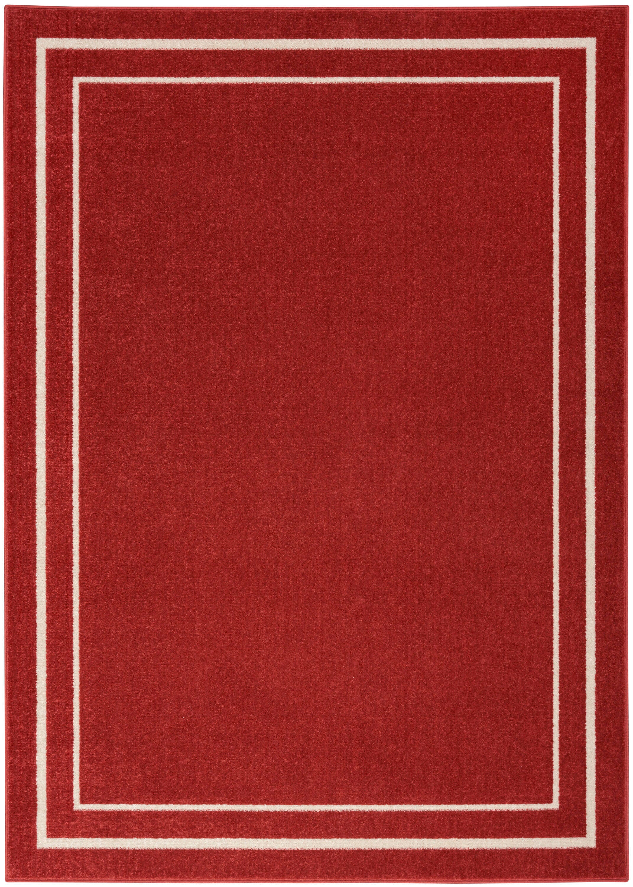 Nourison Home Outdoor Essentials 6' x 9' Area Rug, Brick/Ivory, large