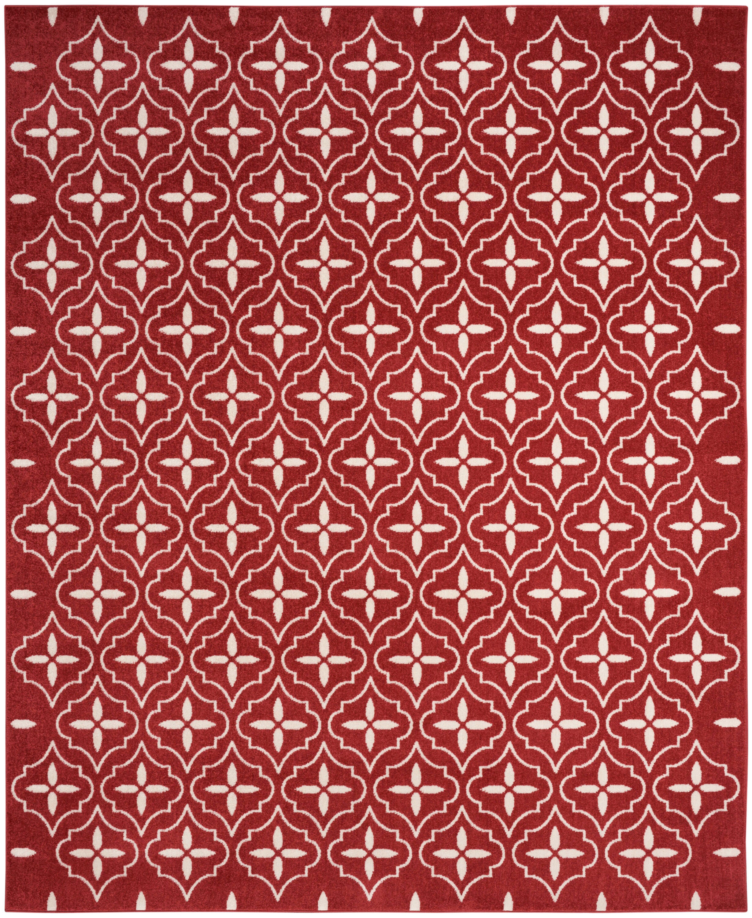 Nourison Home Outdoor Essentials 6' x 9' Area Rug, Brick/Ivory, large