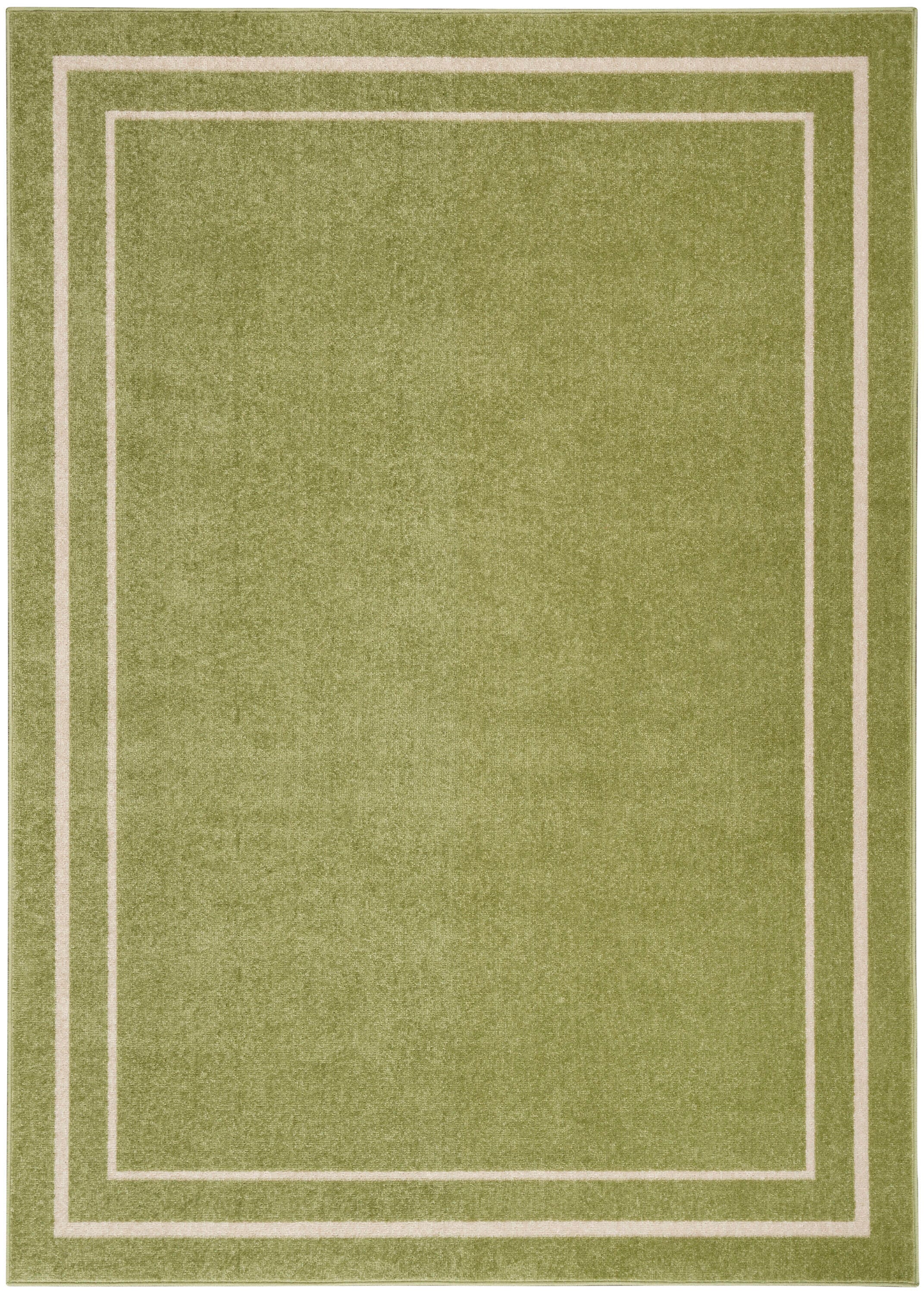 Nourison Home Outdoor Essentials 6' x 9' Area Rug, Green/Ivory, large