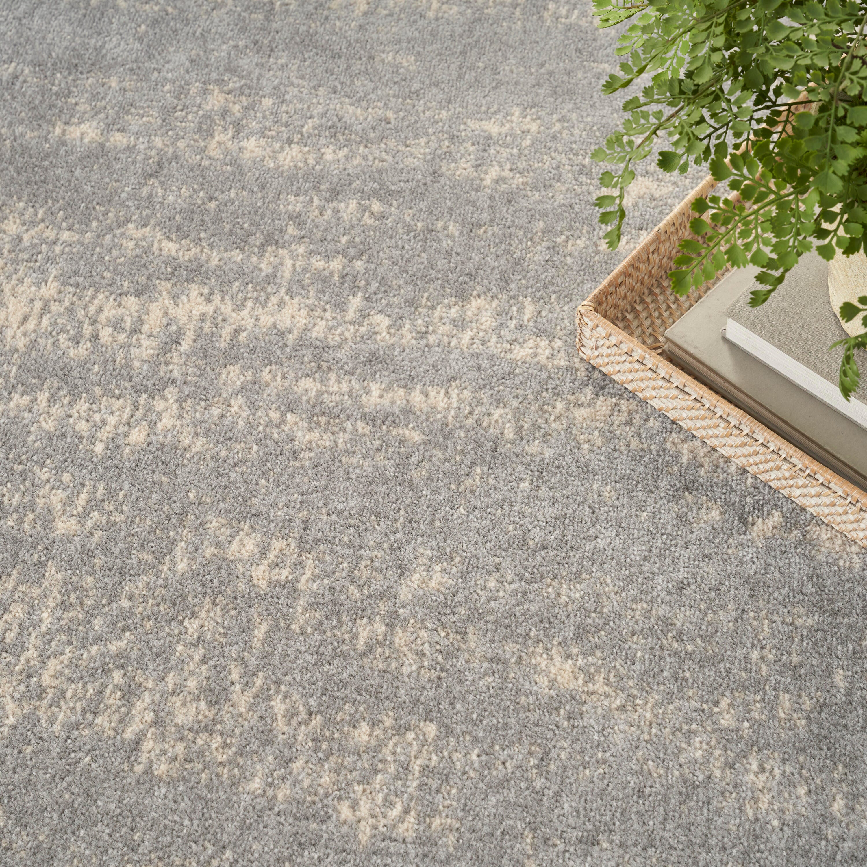 Nourison Home Outdoor Essentials 6' x 9' Area Rug, Gray/Beige, large