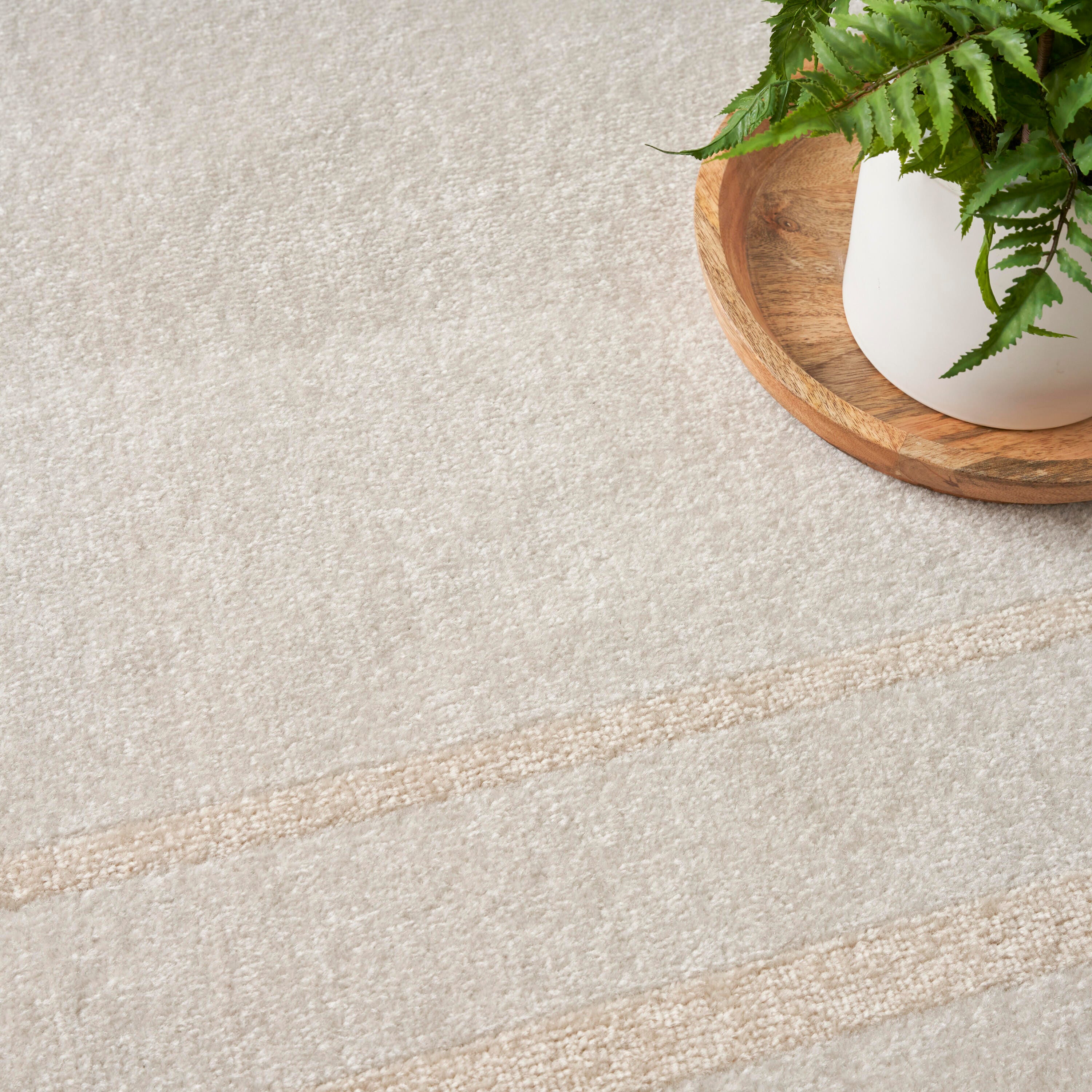 Nourison Home Outdoor Essentials 6' x 9' Area Rug, Ivory/Gold, large
