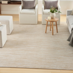 Nourison Home Outdoor Essentials 7' x 10' Area Rug, Ivory/Gold, rollover