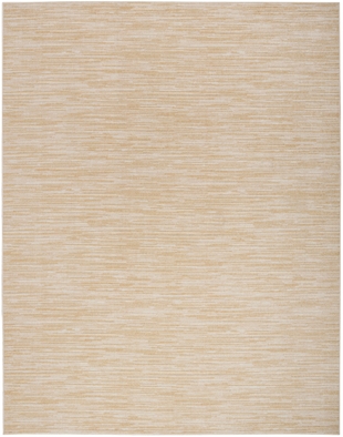 Nourison Home Outdoor Essentials 7' x 10' Area Rug, Ivory/Gold, large