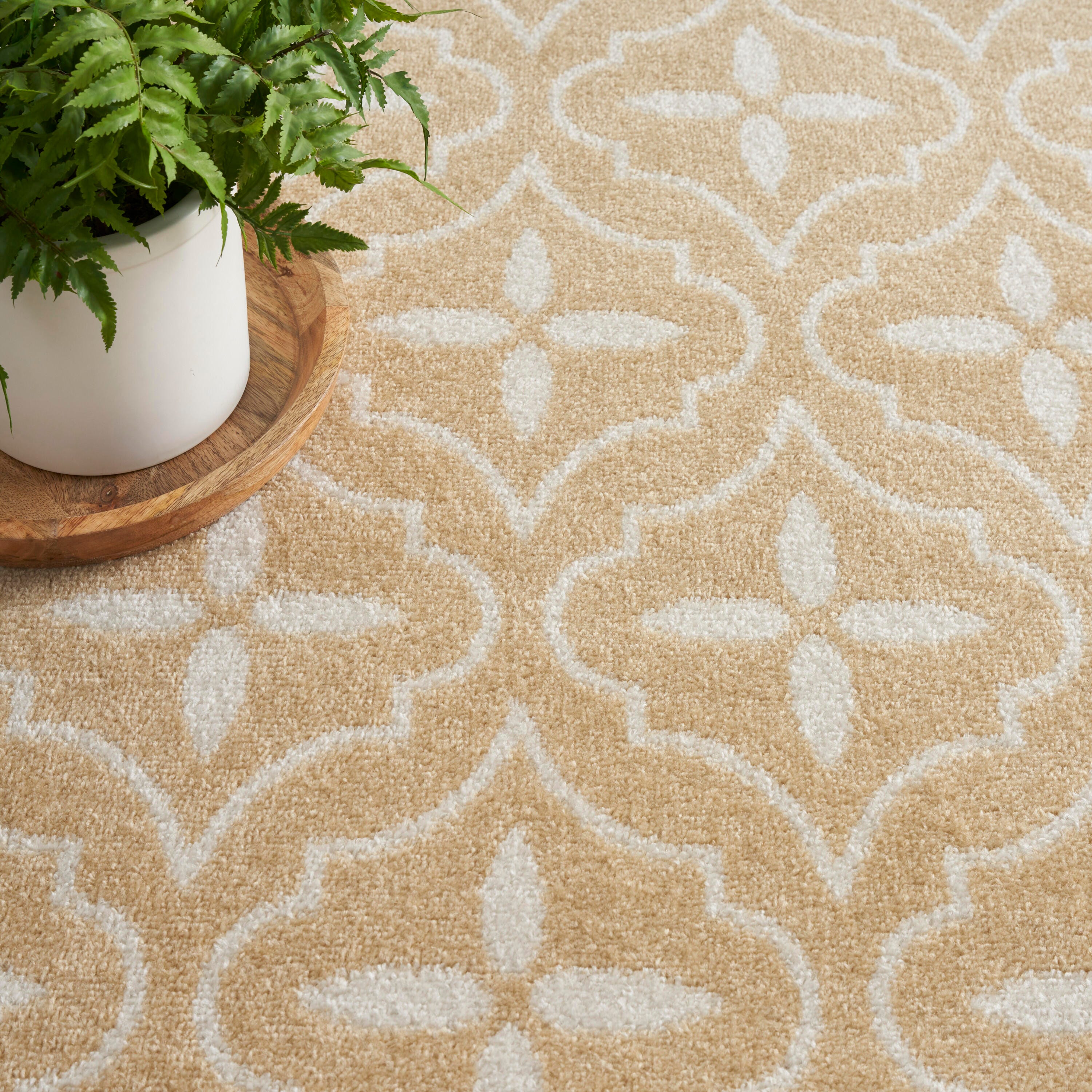 Nourison Home Outdoor Essentials 8' x 10' Area Rug, Beige/Ivory, large
