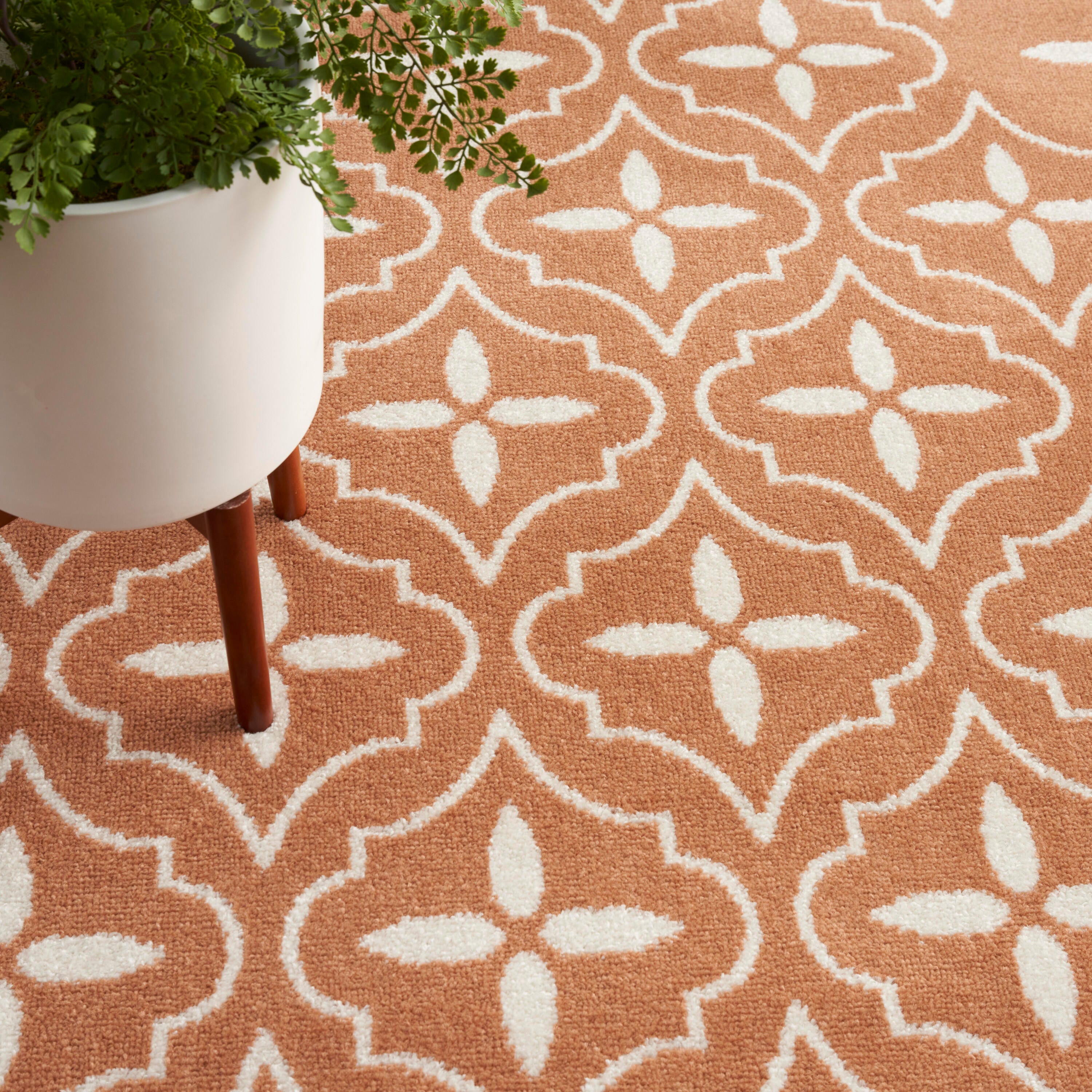 Nourison Home Outdoor Essentials 8' x 10' Area Rug, Copper, large