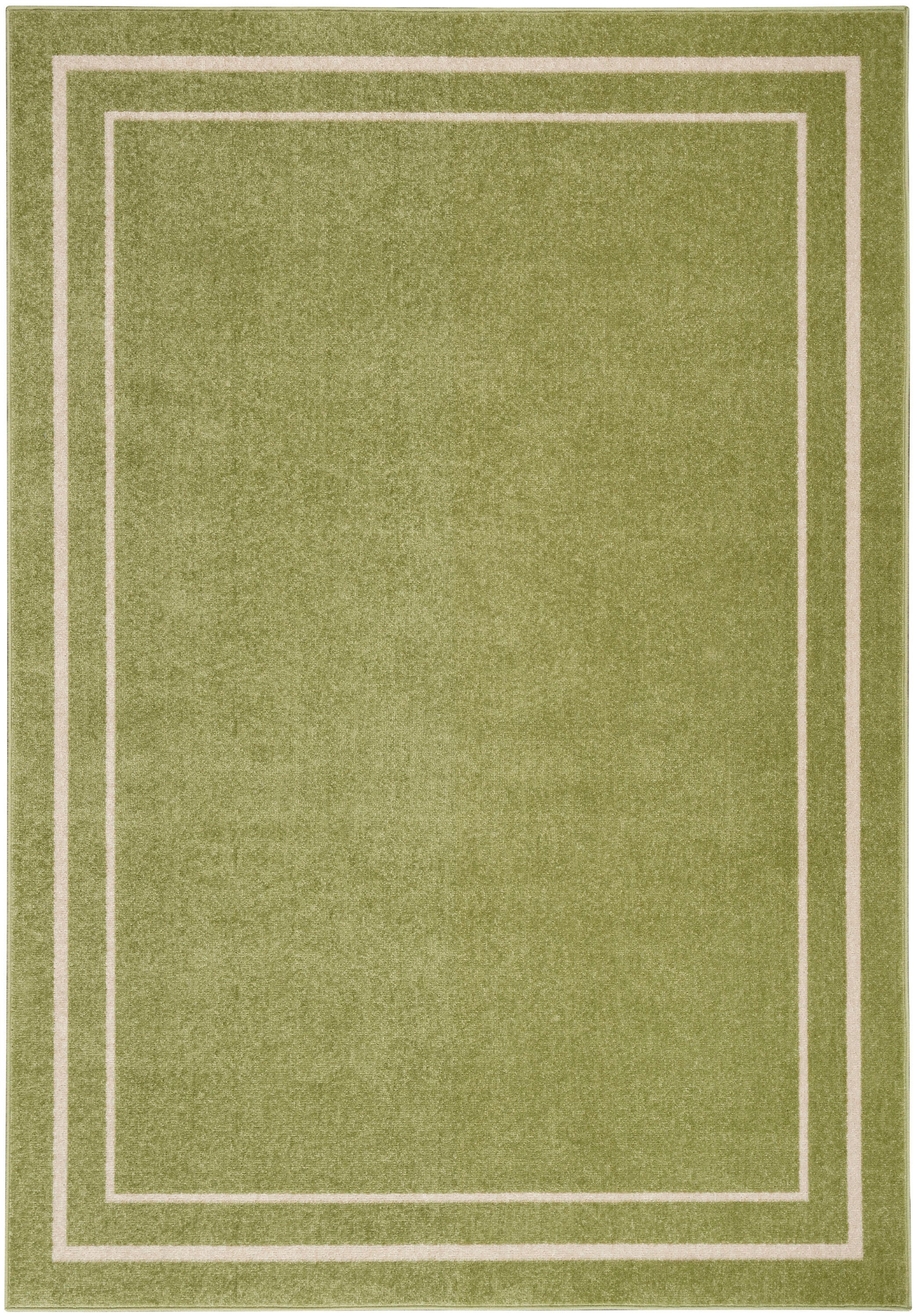 Nourison Home Outdoor Essentials 8' x 10' Area Rug, Green/Ivory, large
