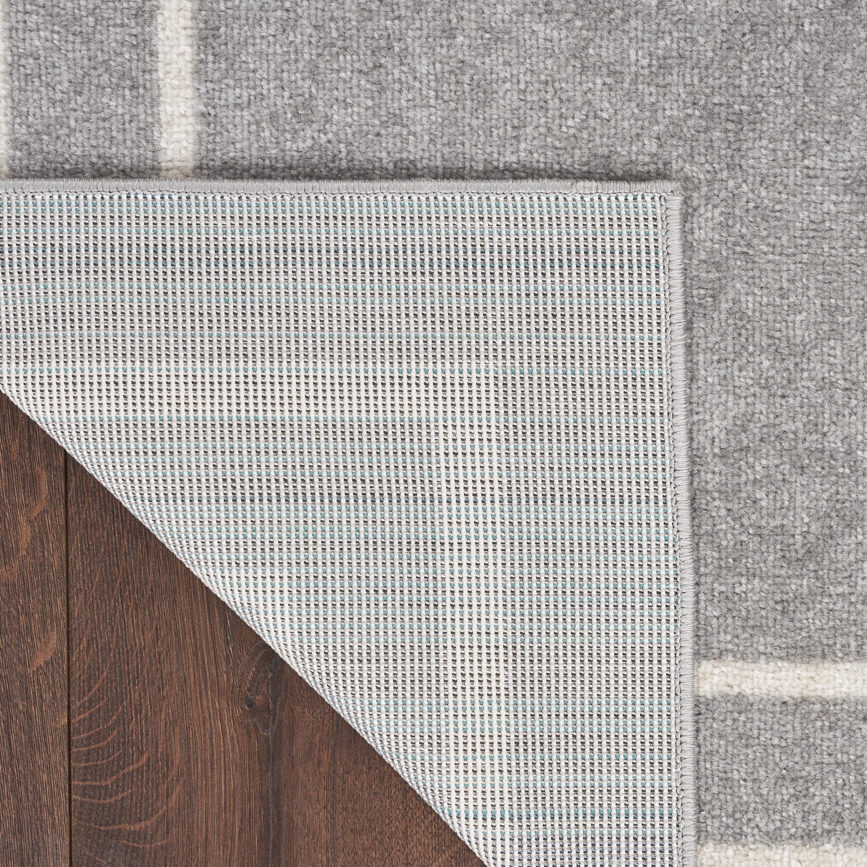 Nourison Home Outdoor Essentials 8' x 10' Area Rug, Gray/Ivory, large