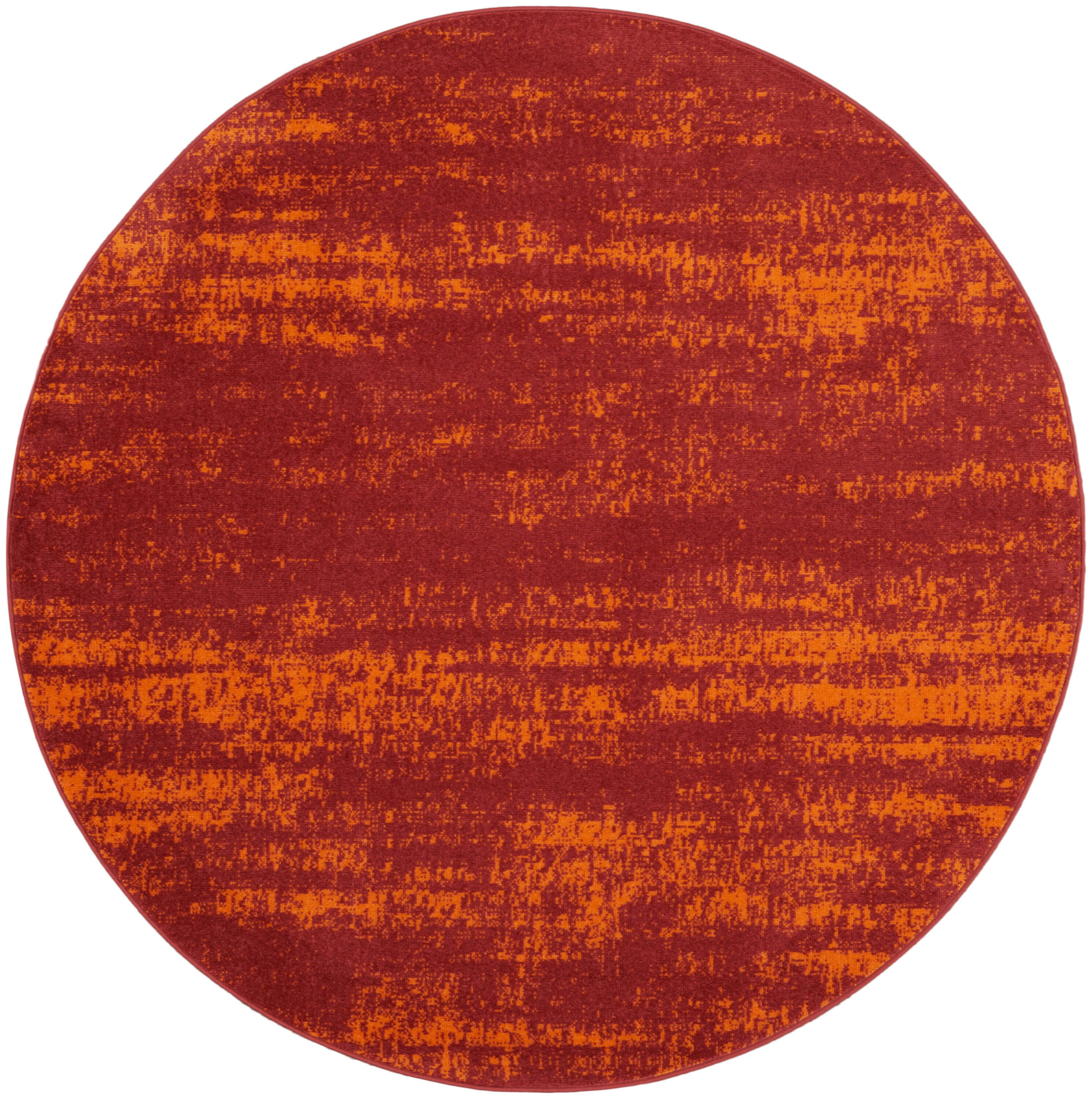 Nourison Home Outdoor Essentials 8' x Round Area Rug, Red, large