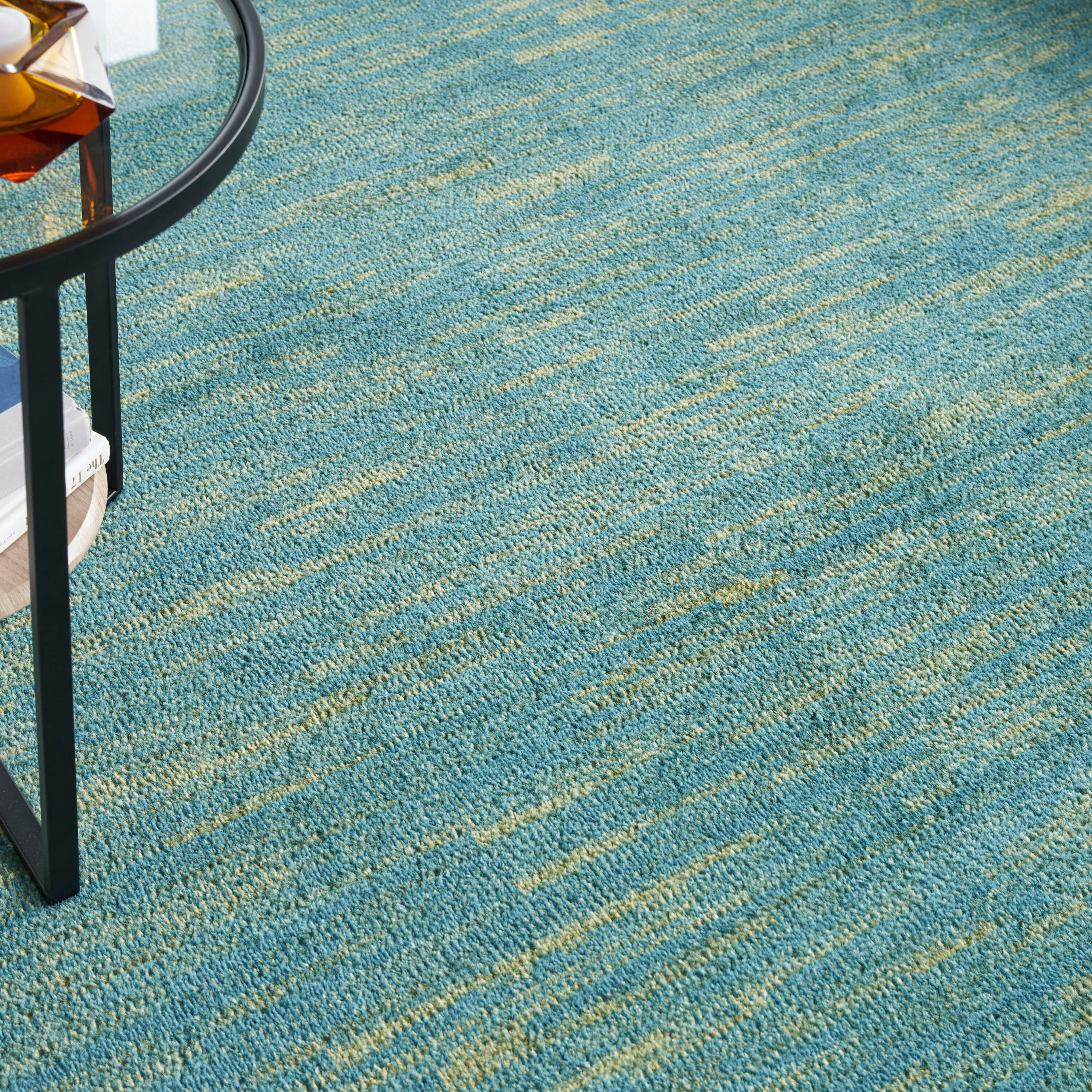 Nourison Home Outdoor Essentials 9' x 12' Area Rug, Blue/Green, large