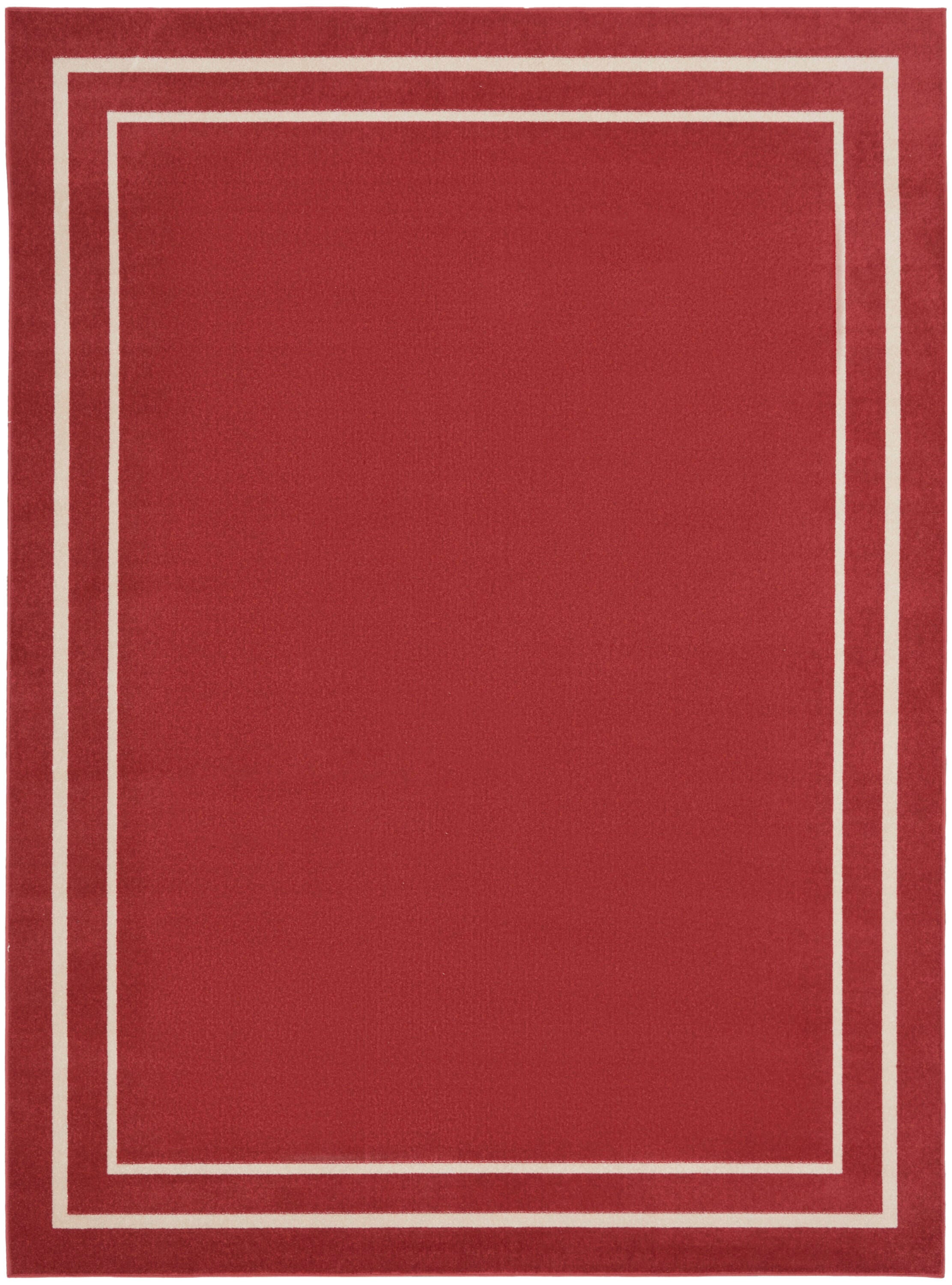 Nourison Home Outdoor Essentials 9' x 12' Area Rug, Brick/Ivory, large
