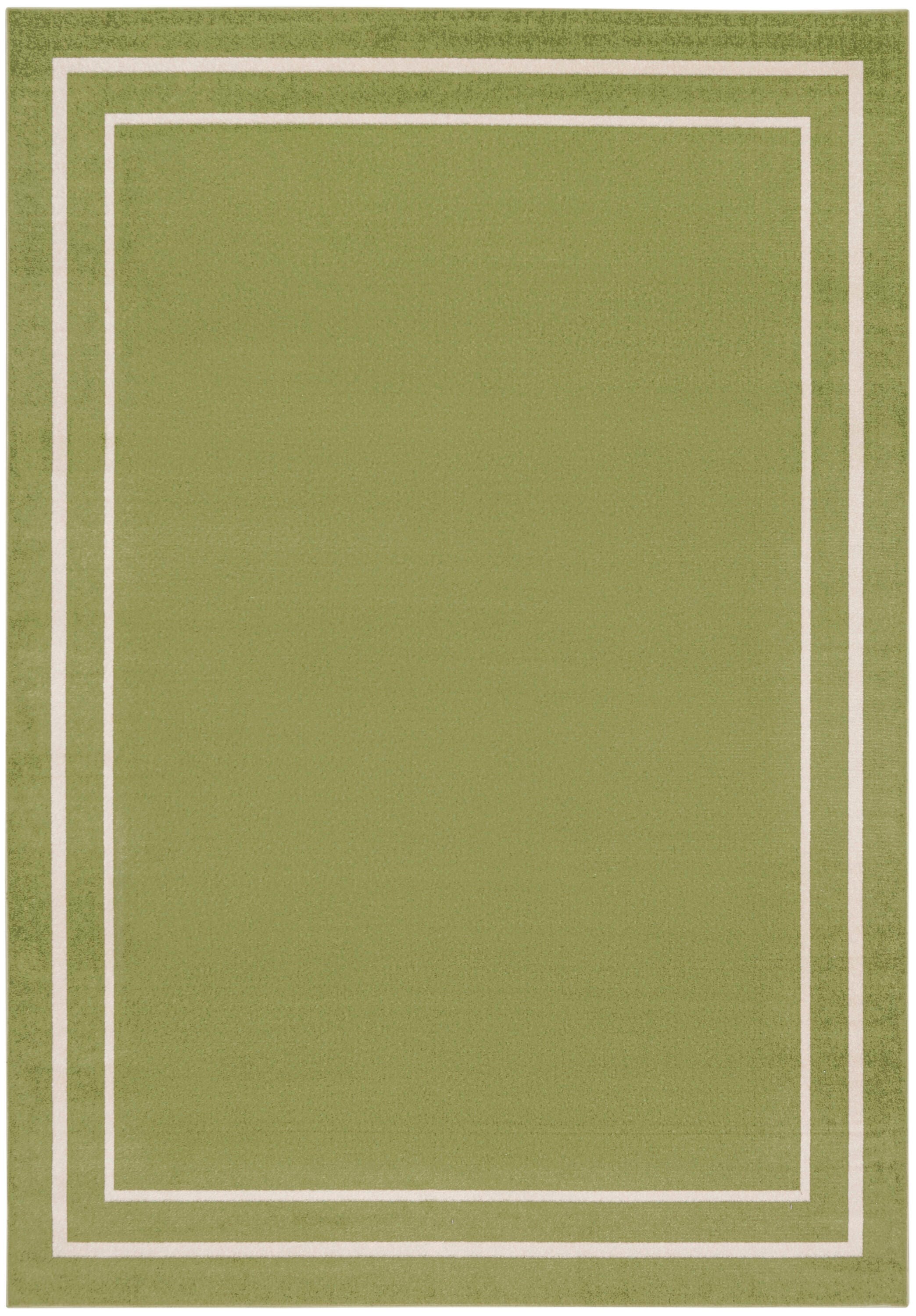 Nourison Home Outdoor Essentials 9' x 12' Area Rug, Green/Ivory, large