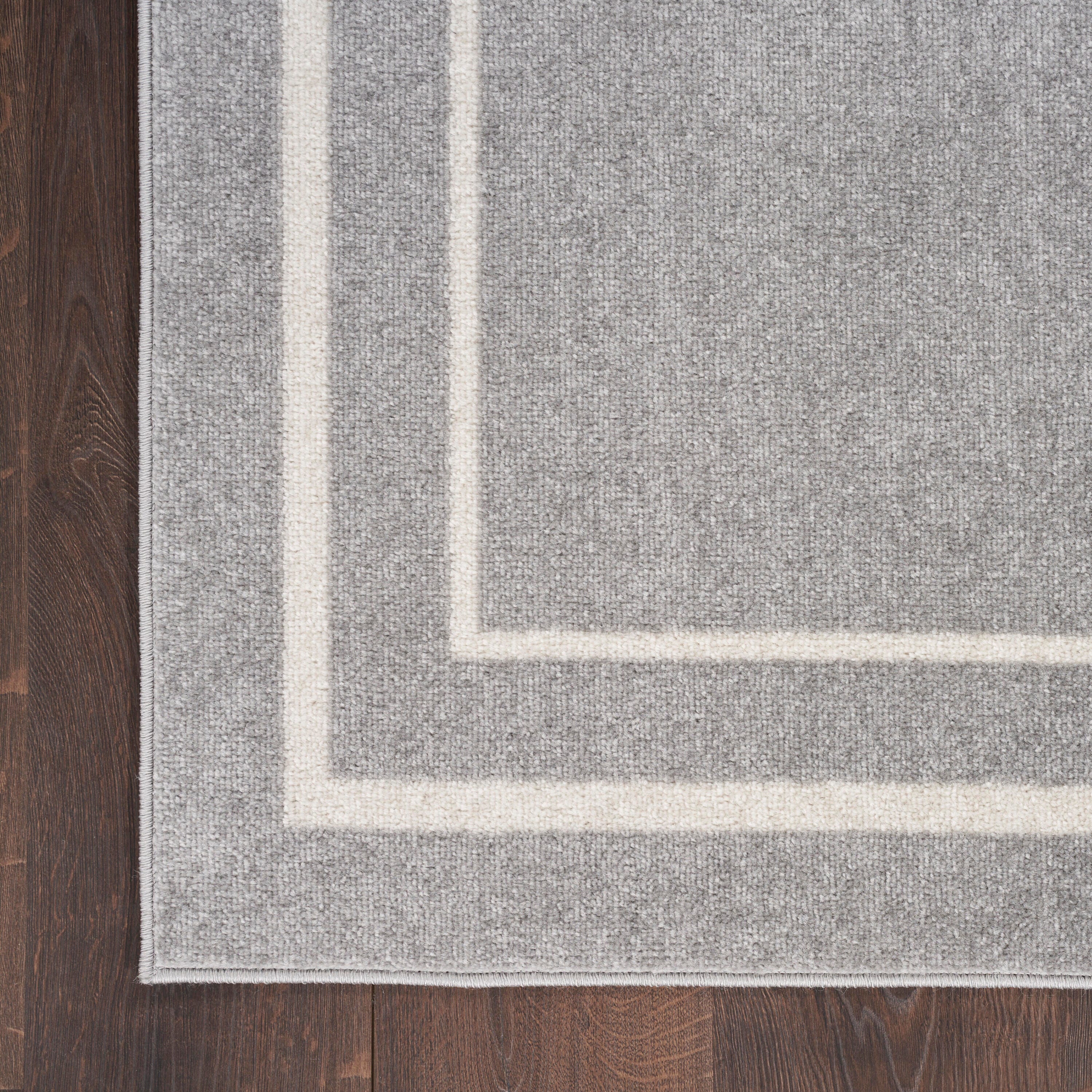 Nourison Home Outdoor Essentials 9' x 12' Area Rug, Gray/Ivory, large