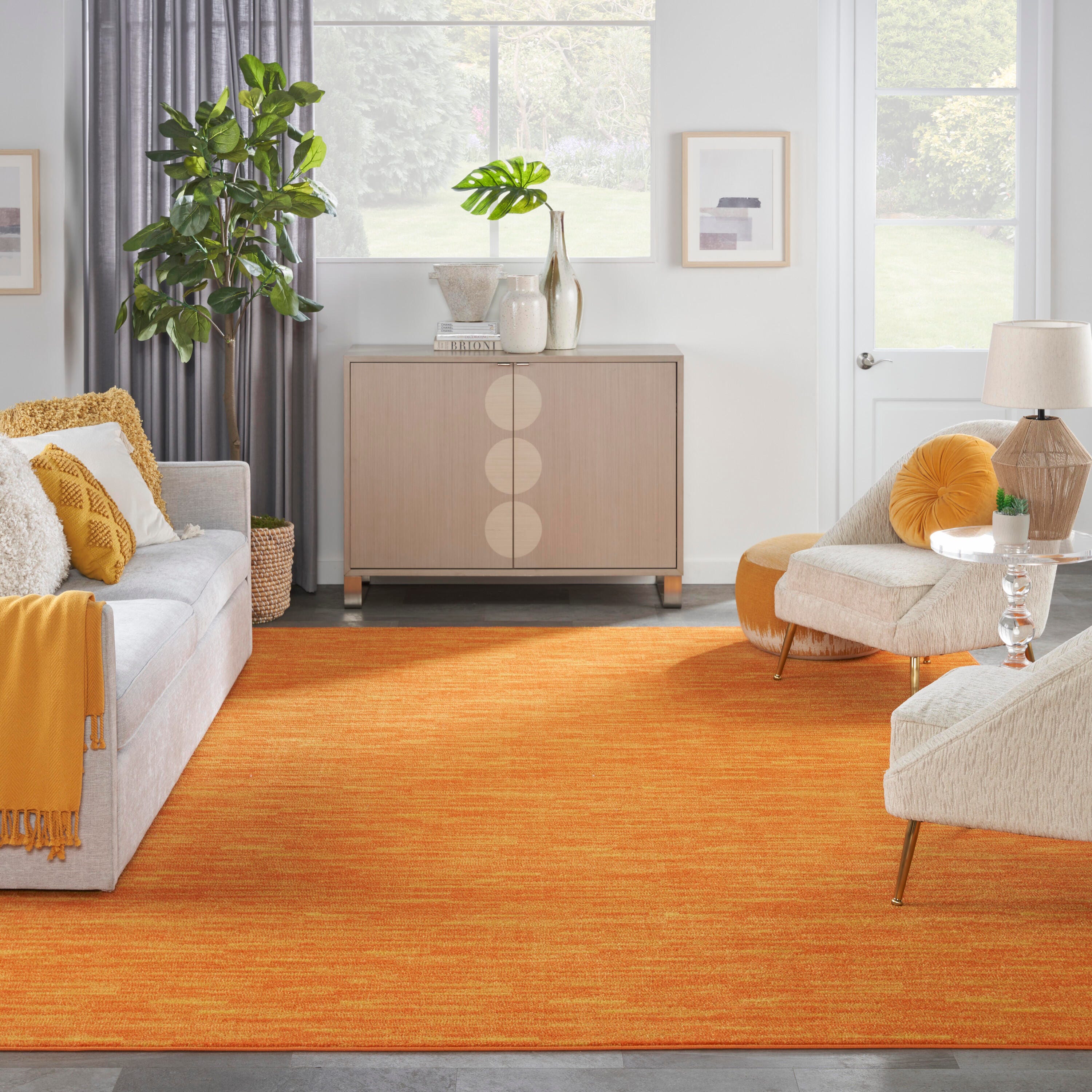 Nourison Home Outdoor Essentials 9' x 12' Area Rug, Sunburst, large