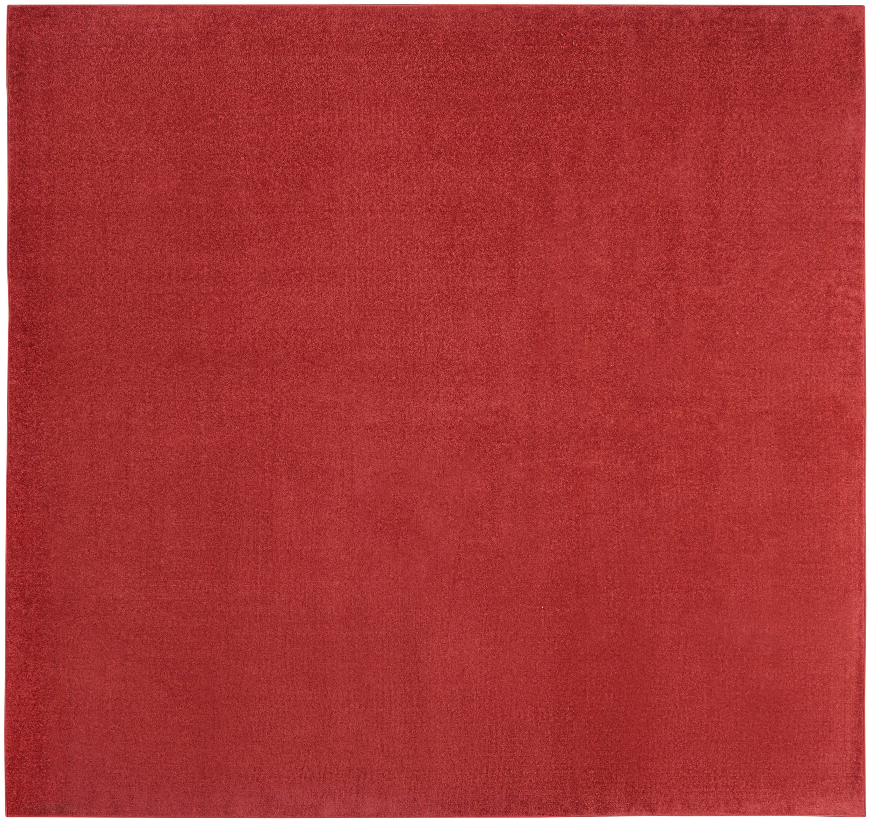 Nourison Home Outdoor Essentials 9' x Square Area Rug, Brick Red, large