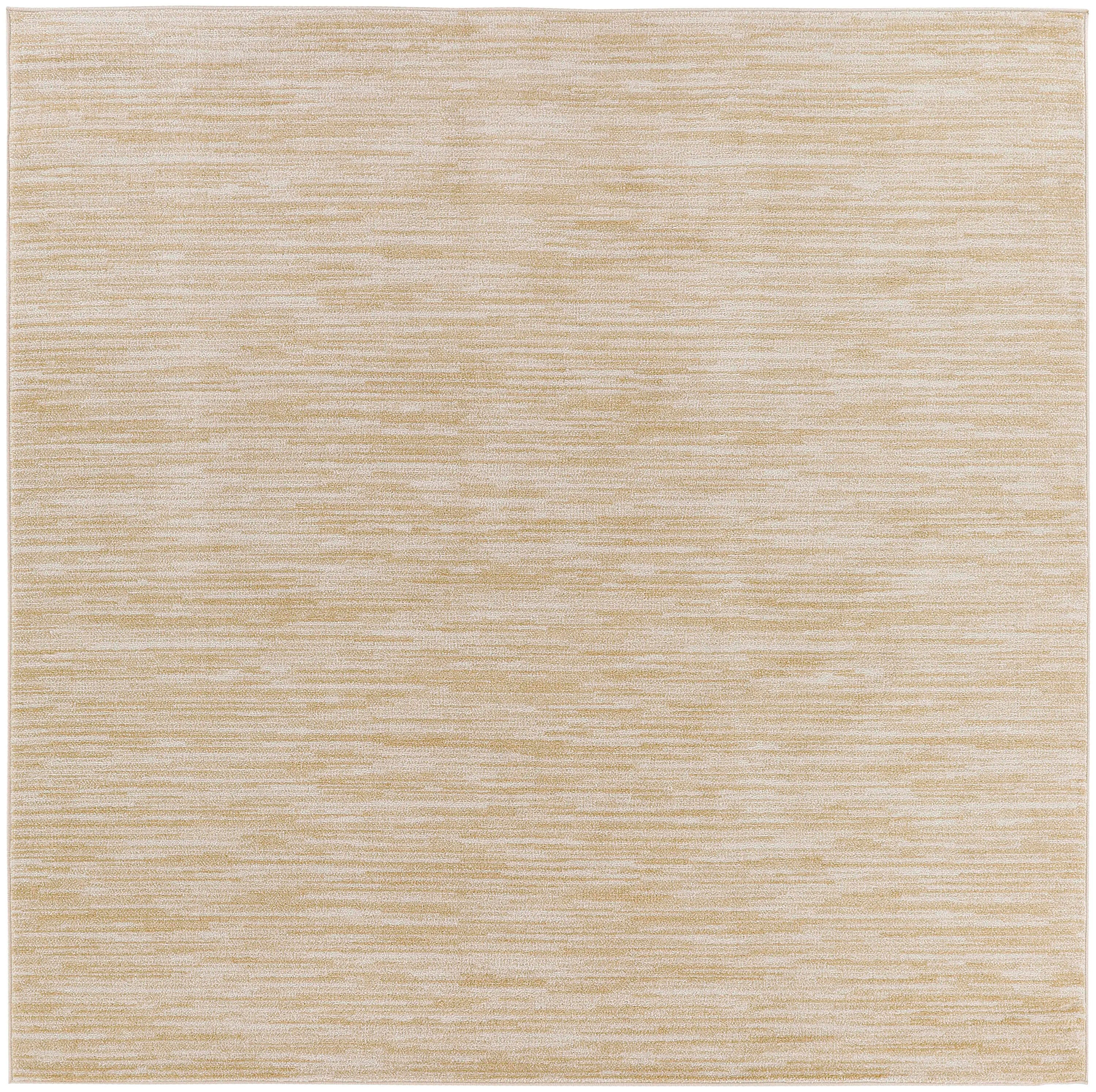 Nourison Home Outdoor Essentials 9' x Square Area Rug, Ivory/Gold, large