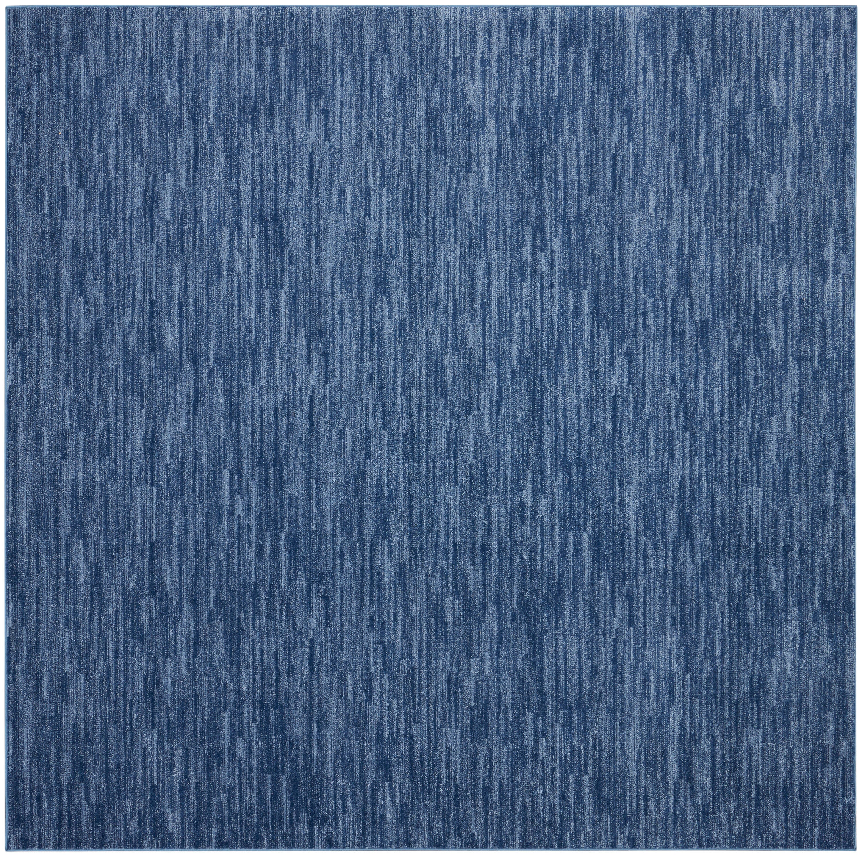 Nourison Home Outdoor Essentials 9' x Square Area Rug, Navy Blue, large