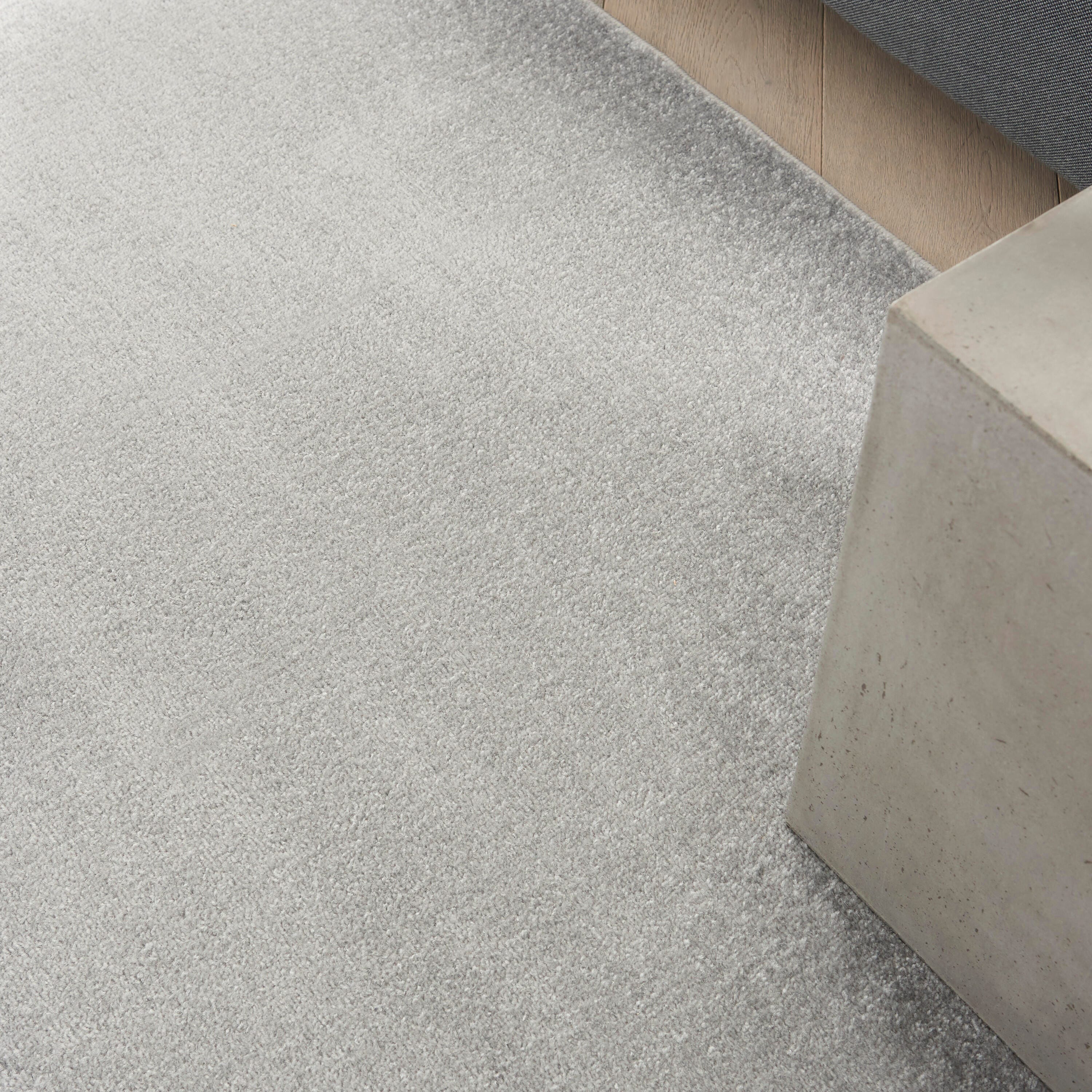 Nourison Home Outdoor Essentials 9' x Square Area Rug, Silver/Gray, large