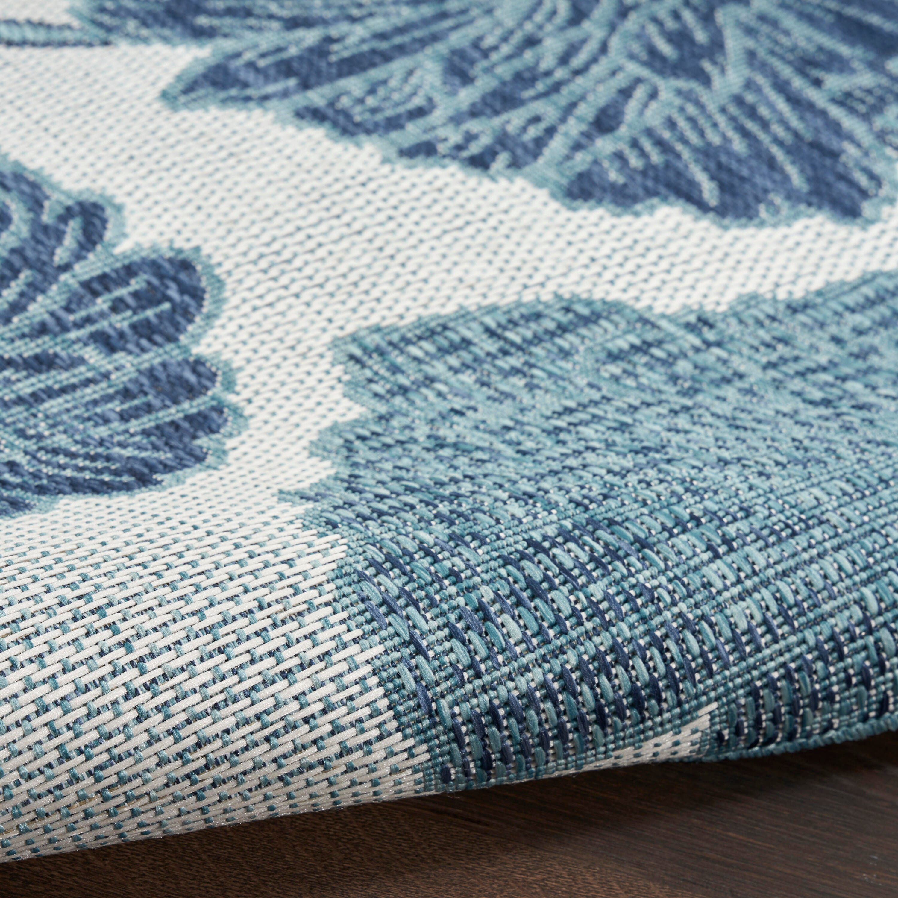 Nourison Home Floral 5' x 7' Area Rug, Blue, large