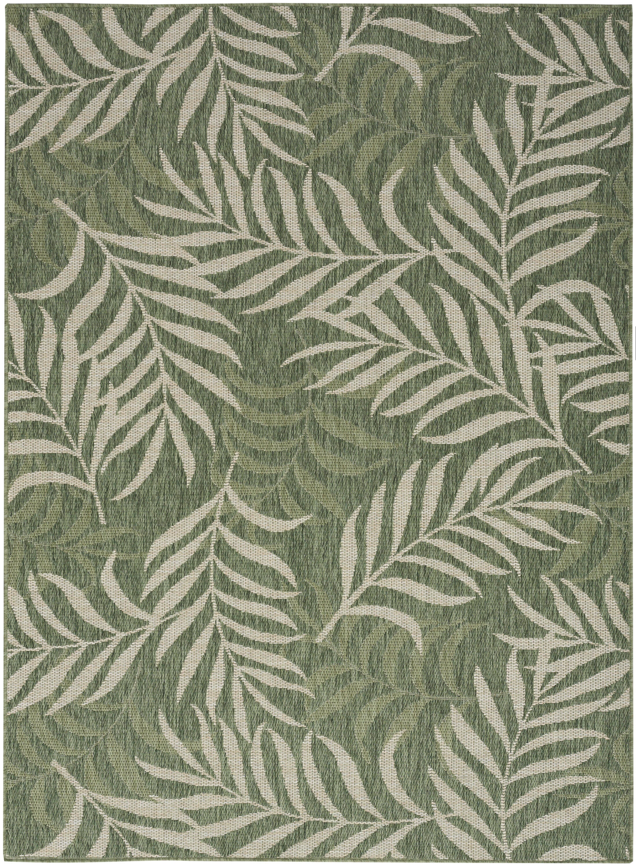 Nourison Home Tropical 5' x 7' Area Rug, Green/Ivory, large