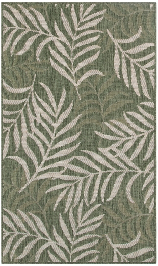 Nourison Home Tropical 3' x 5' Area Rug, Green/Ivory, large