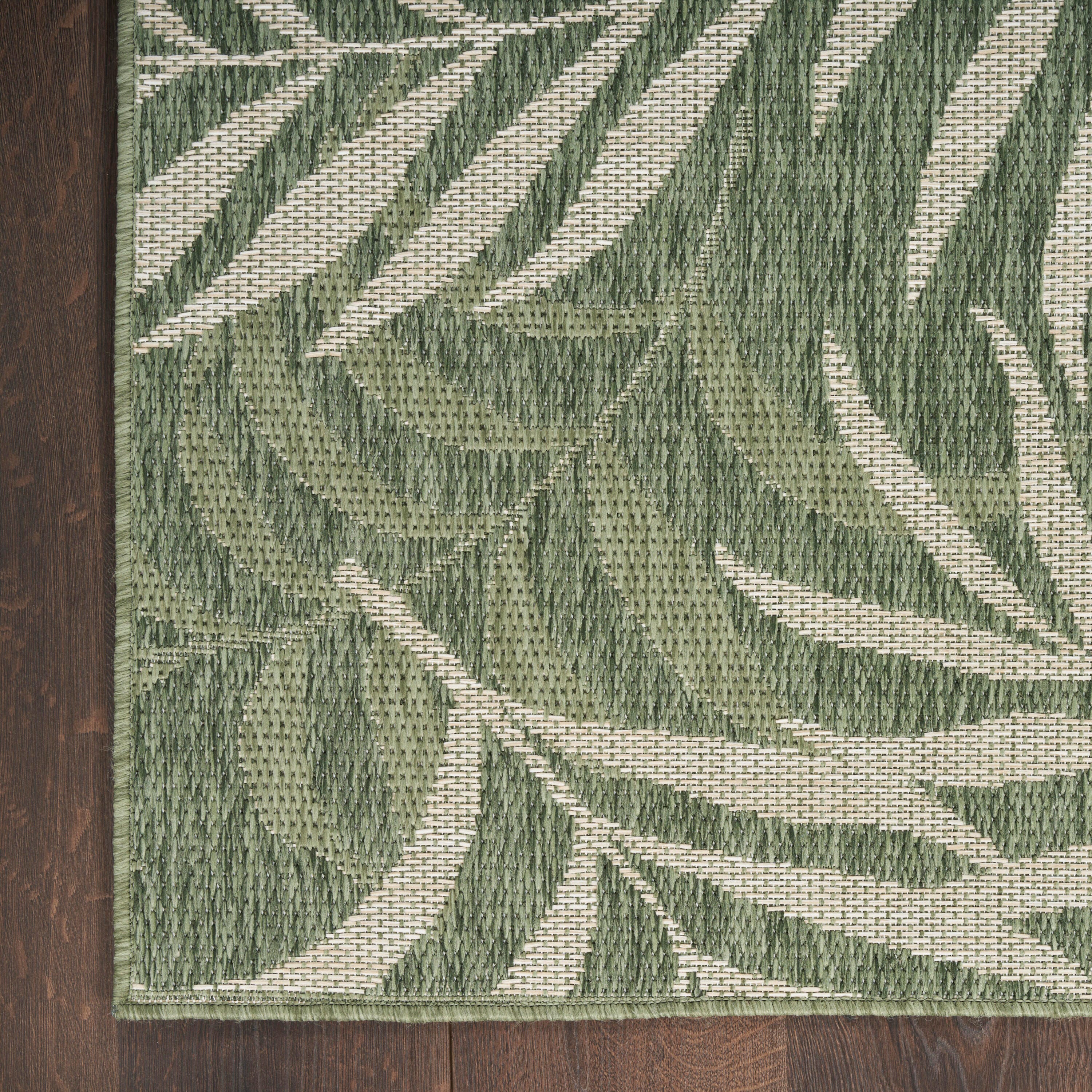 Nourison Home Tropical 3' x 5' Area Rug, Green/Ivory, large