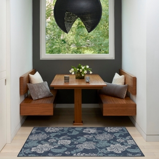 Nourison Home Oversized Flowers 3' x 5' Area Rug, Navy, rollover