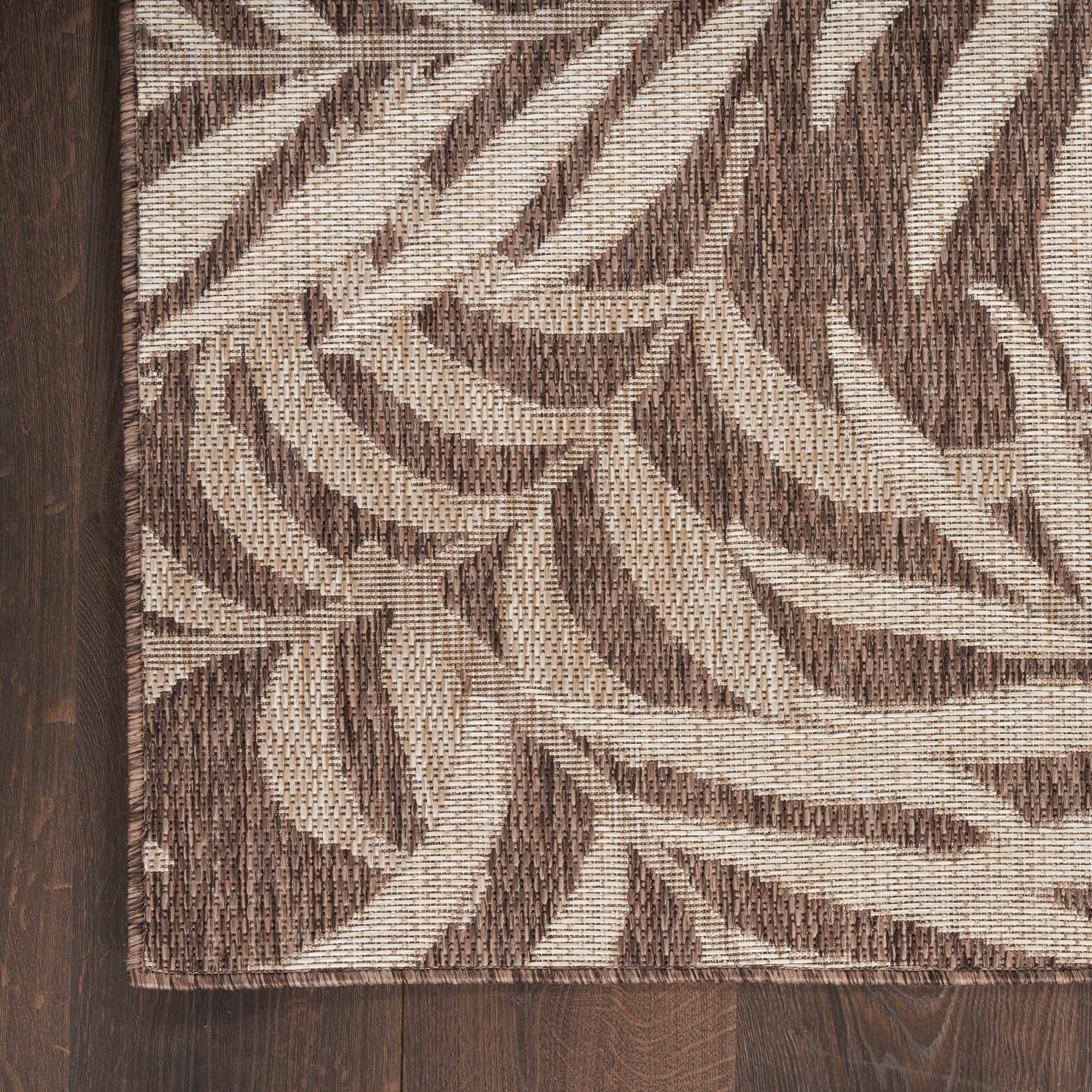 Nourison Home Tropical 5' x 7' Area Rug, Mocha, large