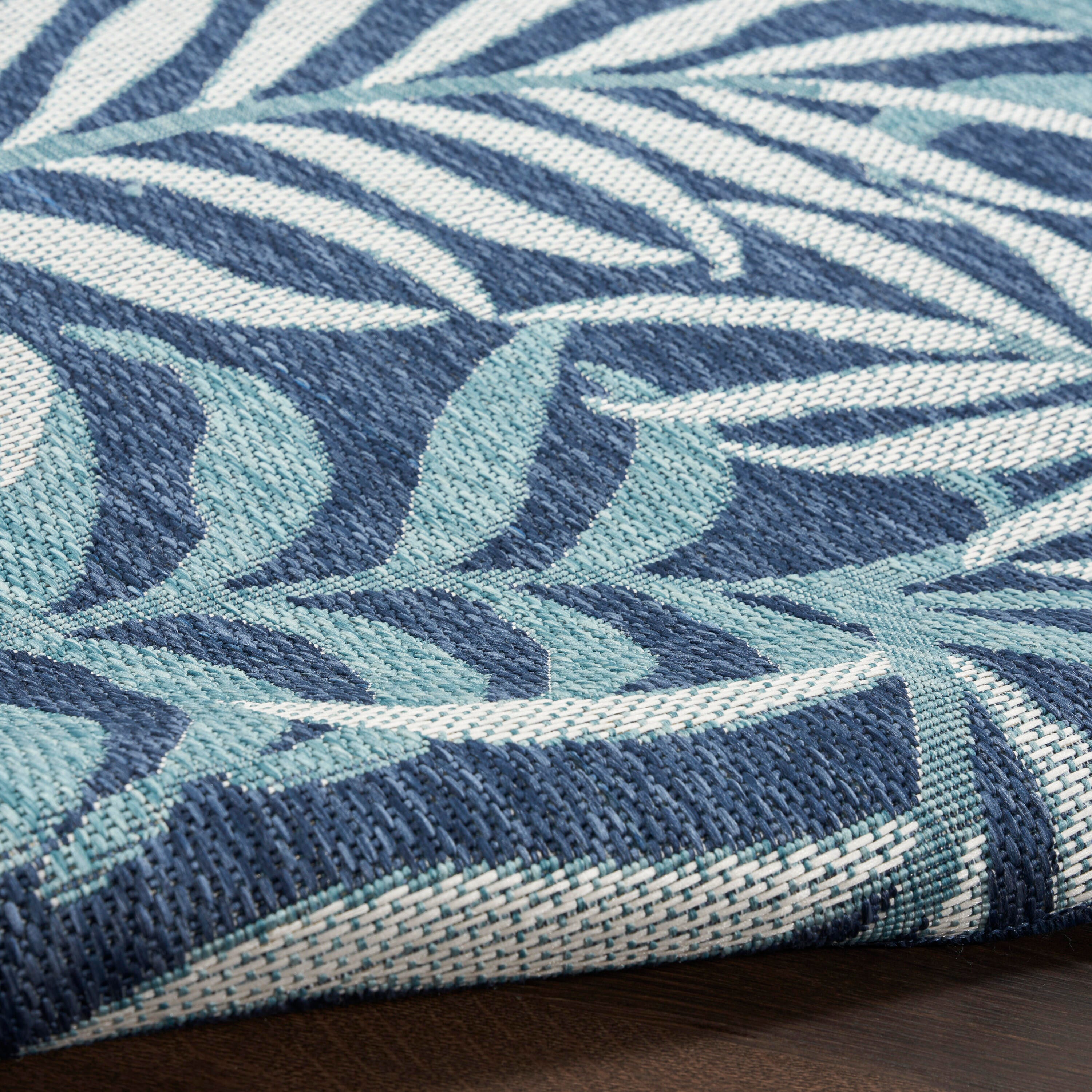 Nourison Home Tropical 3' x 5' Area Rug, Navy, large
