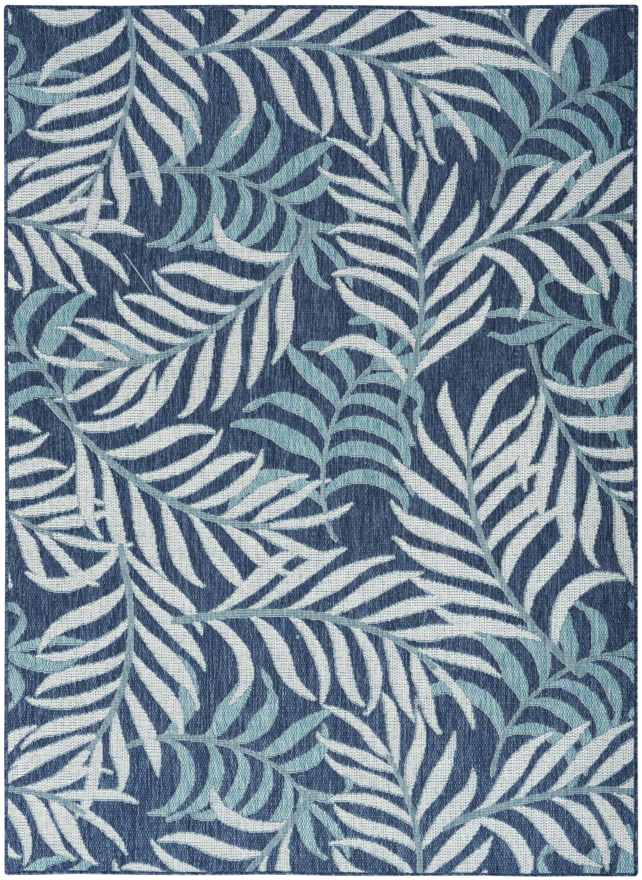Nourison Home Tropical 4' x 6' Area Rug, Navy, large