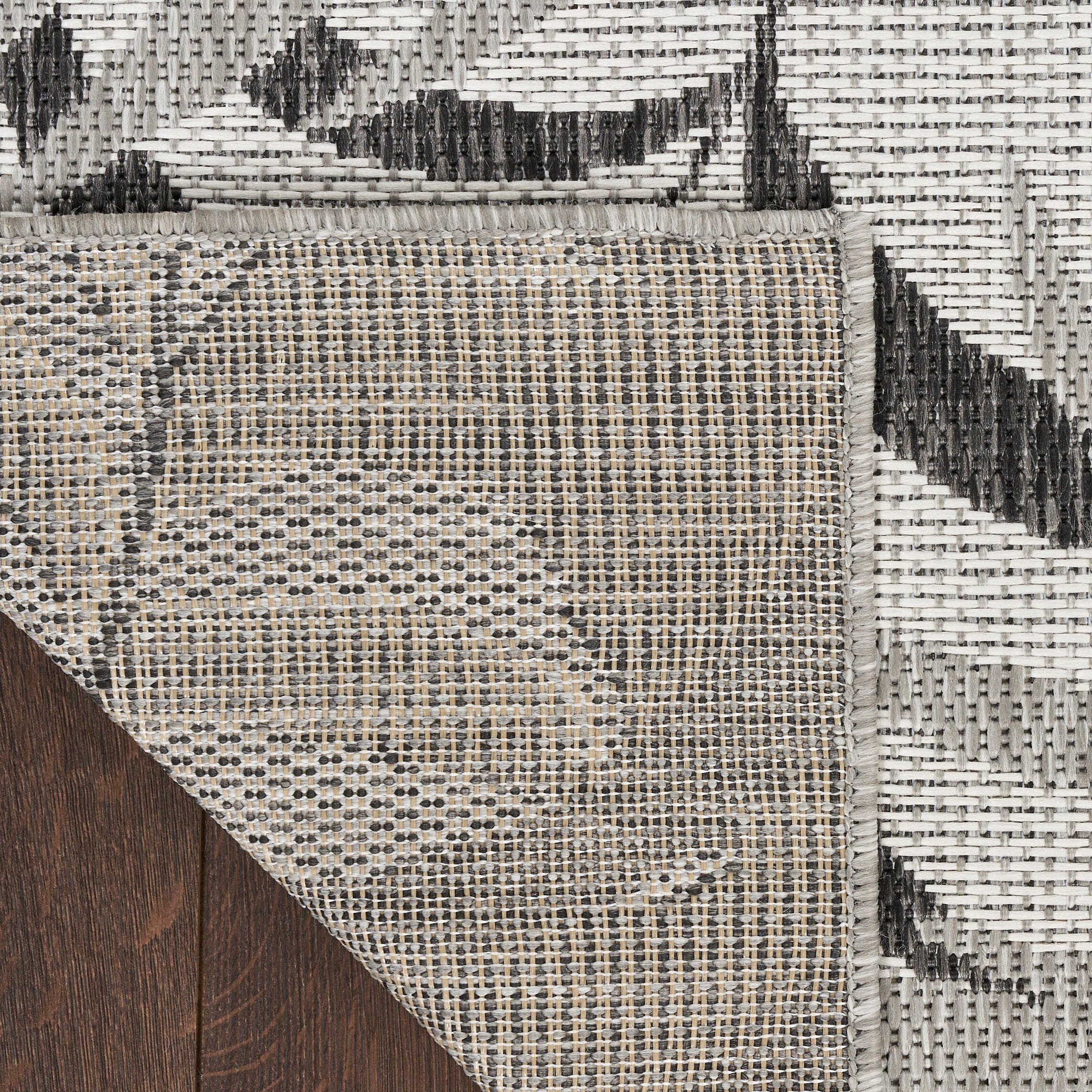 Nourison Home Tropical 4' x 6' Area Rug, Gray, large