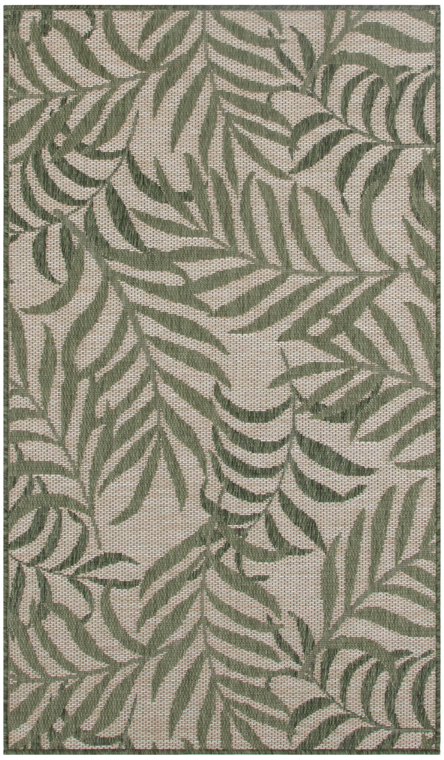 Nourison Home Tropical 3' x 5' Area Rug, Ivory/Green, large