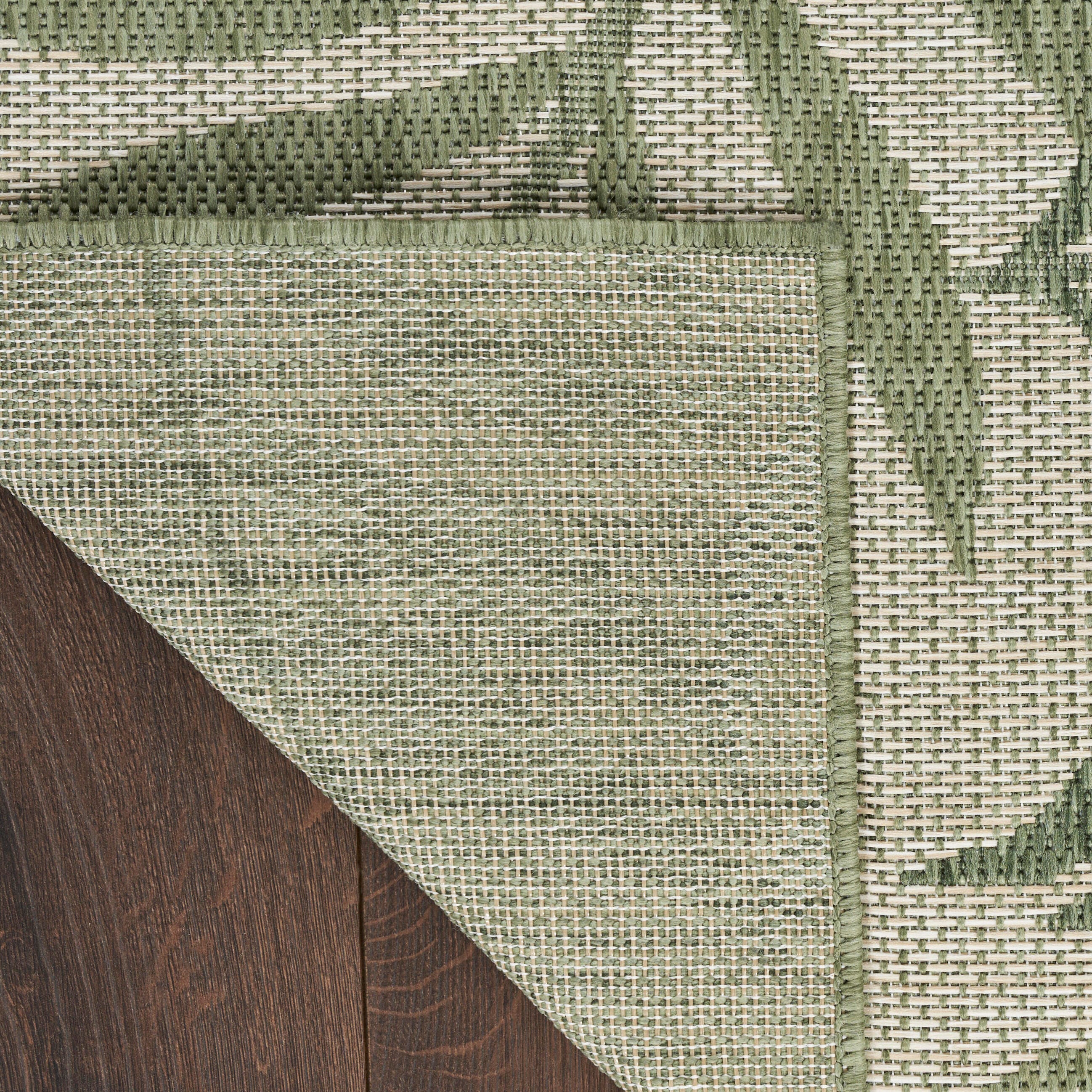 Nourison Home Tropical 3' x 5' Area Rug, Ivory/Green, large