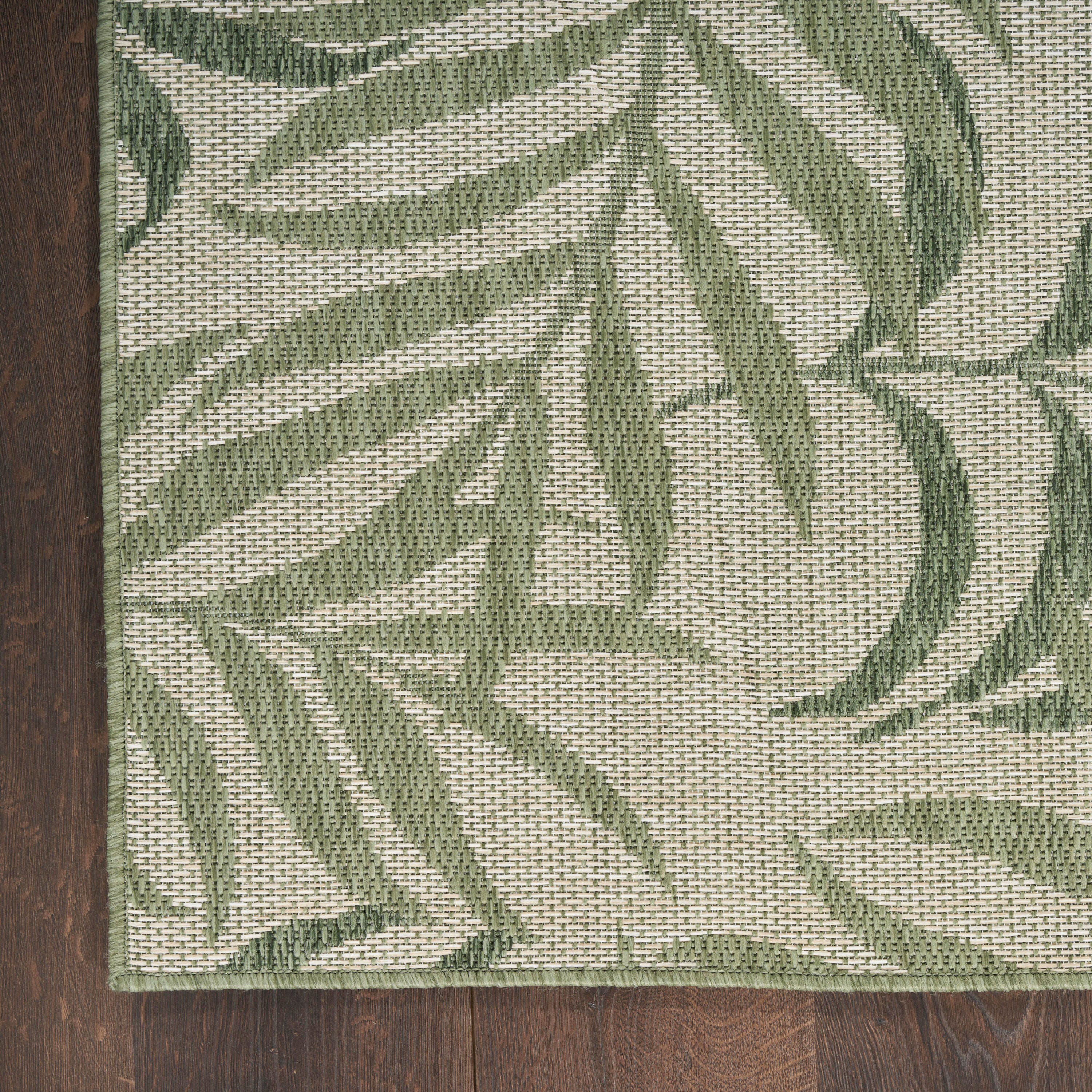 Nourison Home Tropical 3' x 5' Area Rug, Ivory/Green, large