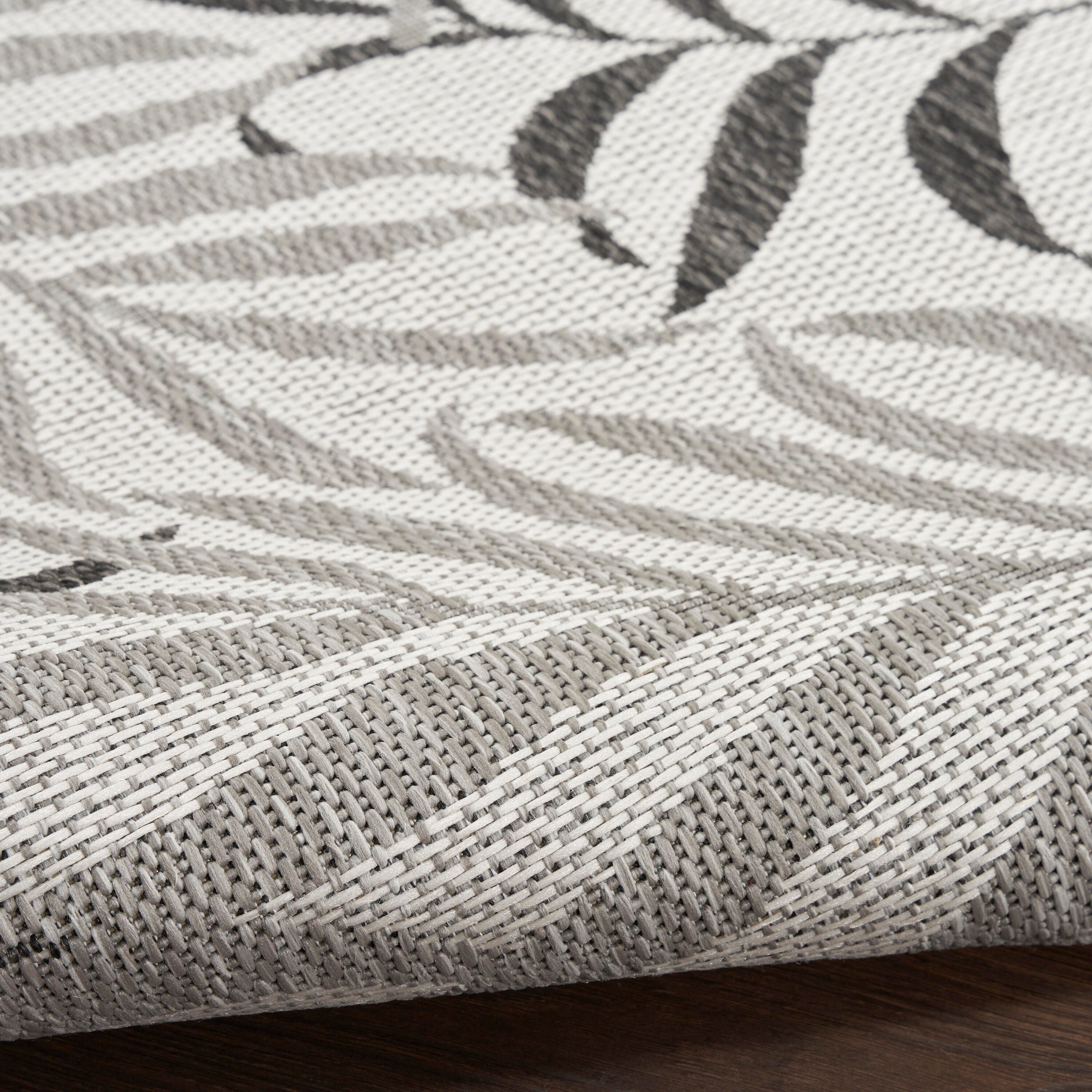 Nourison Home Tropical 3' x 5' Area Rug, Gray, large