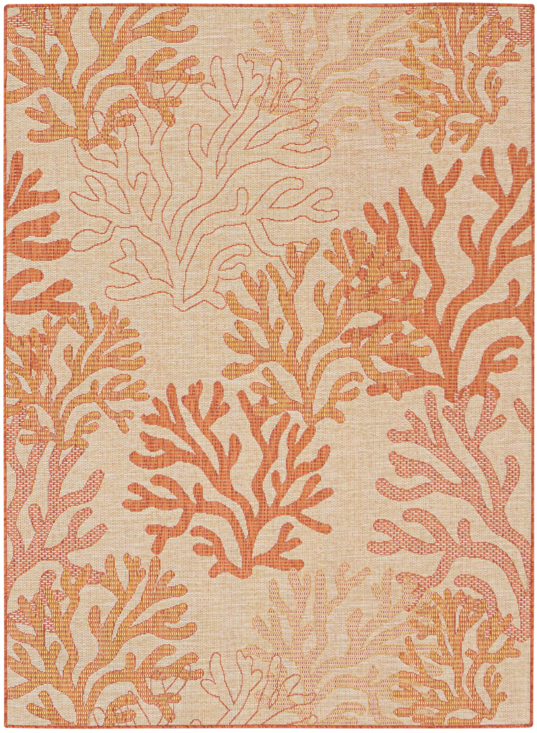 Nourison Home Coral Reef 4' x 6' Area Rug, Coral, large