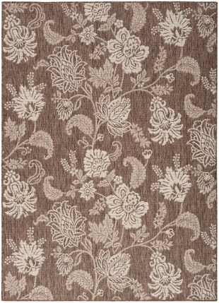 Nourison Home Oversized Flowers 4' x 6' Area Rug, Mocha, large
