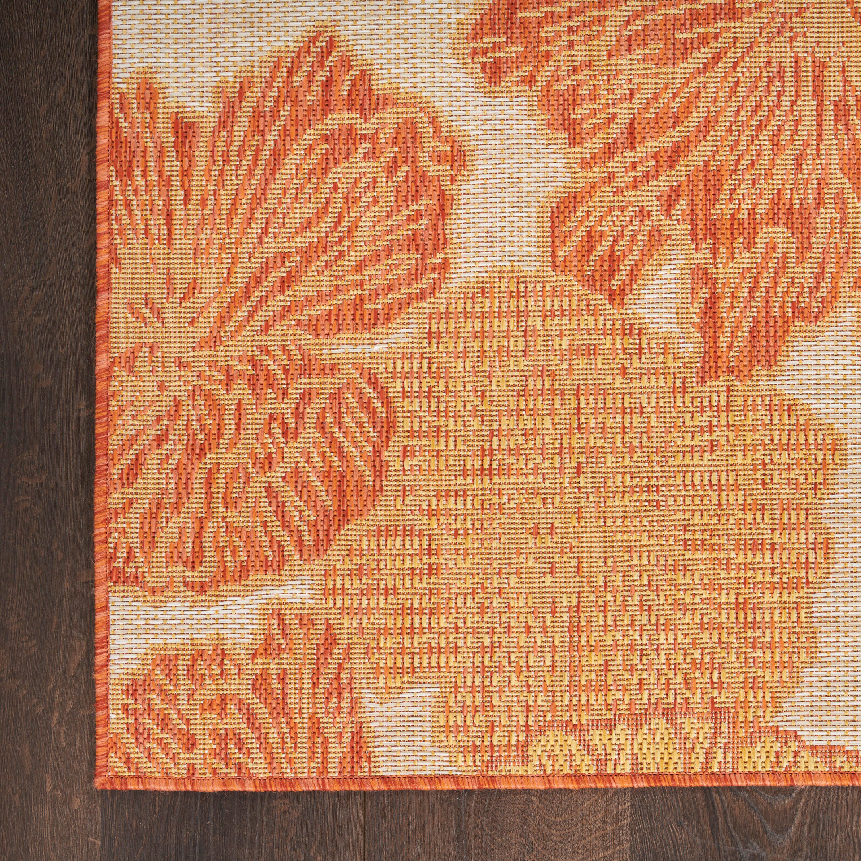 Nourison Home Floral 5' x 7' Area Rug, Coral, large