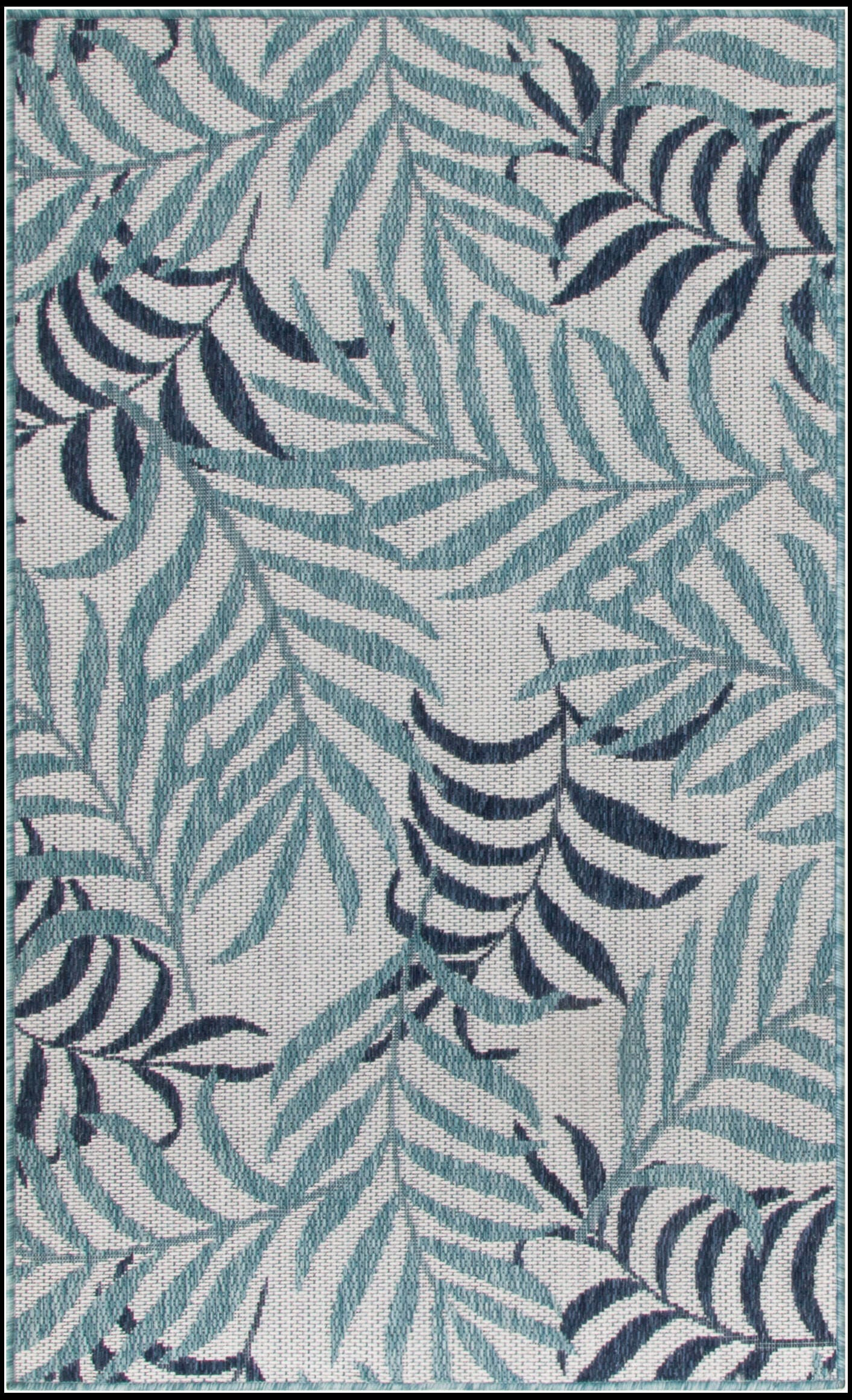 Nourison Home Tropical 3' x 5' Area Rug, Blue, large