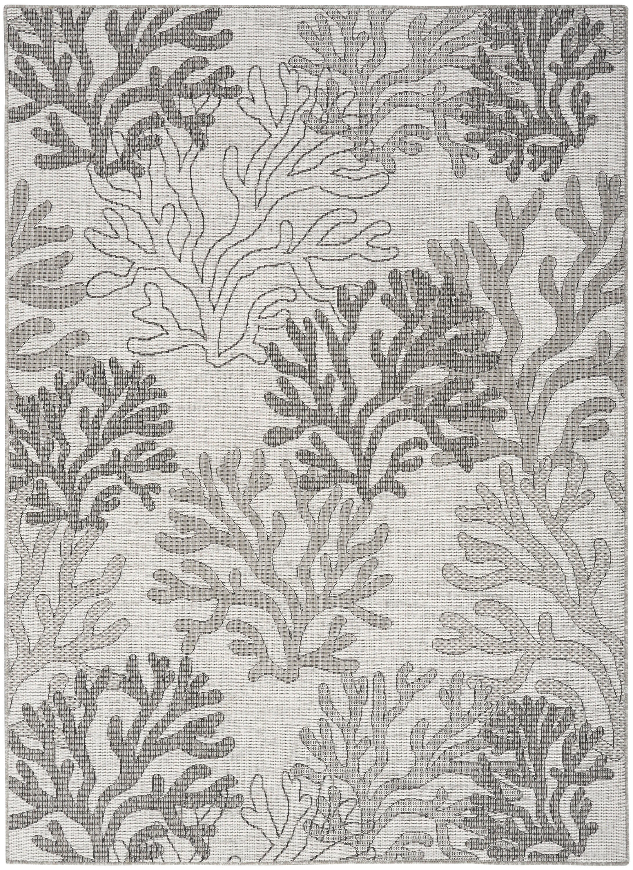 Nourison Home Coral Reef 6' x 9' Area Rug, Gray, large